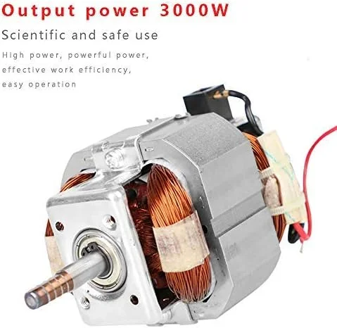 دمنده ZQKJLH با سیم/ دمنده و مکنده برگ / دمنده برگ 3 در 1، جاروبرقی باغی 3000 وات و دمنده برگ با کیسه جمع آوری 45 لیتری، نسبت خرد کردن 10:1 و سیم удлинительный 10 متری