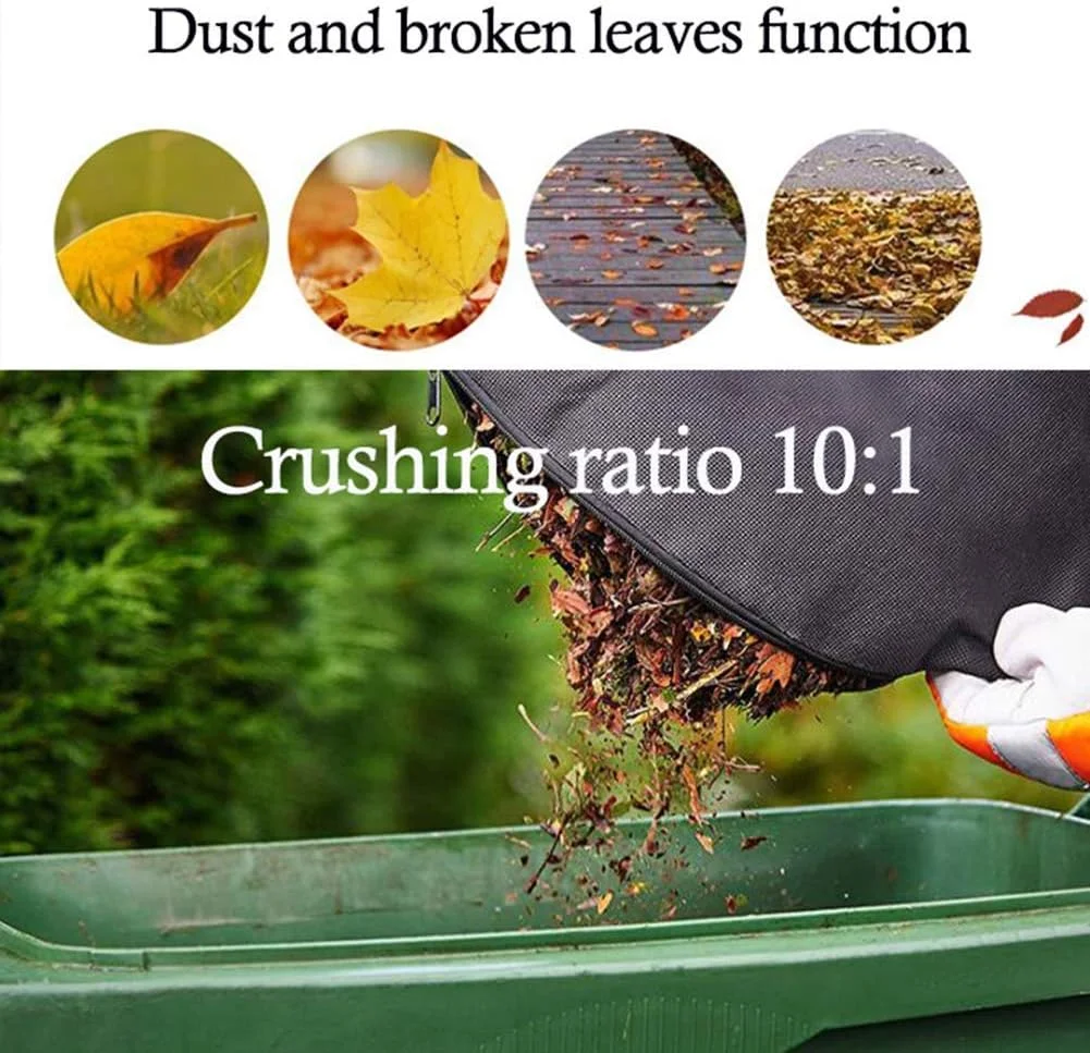 دستگاه دمنده، مکنده و خردکن برقی برگ 3 در 1 مناسب برای تمیز کردن چمن باغ، دارای کیسه جمع آوری 35 لیتری و چرخ، تنظیم سرعت 6 حالته، نارنجی