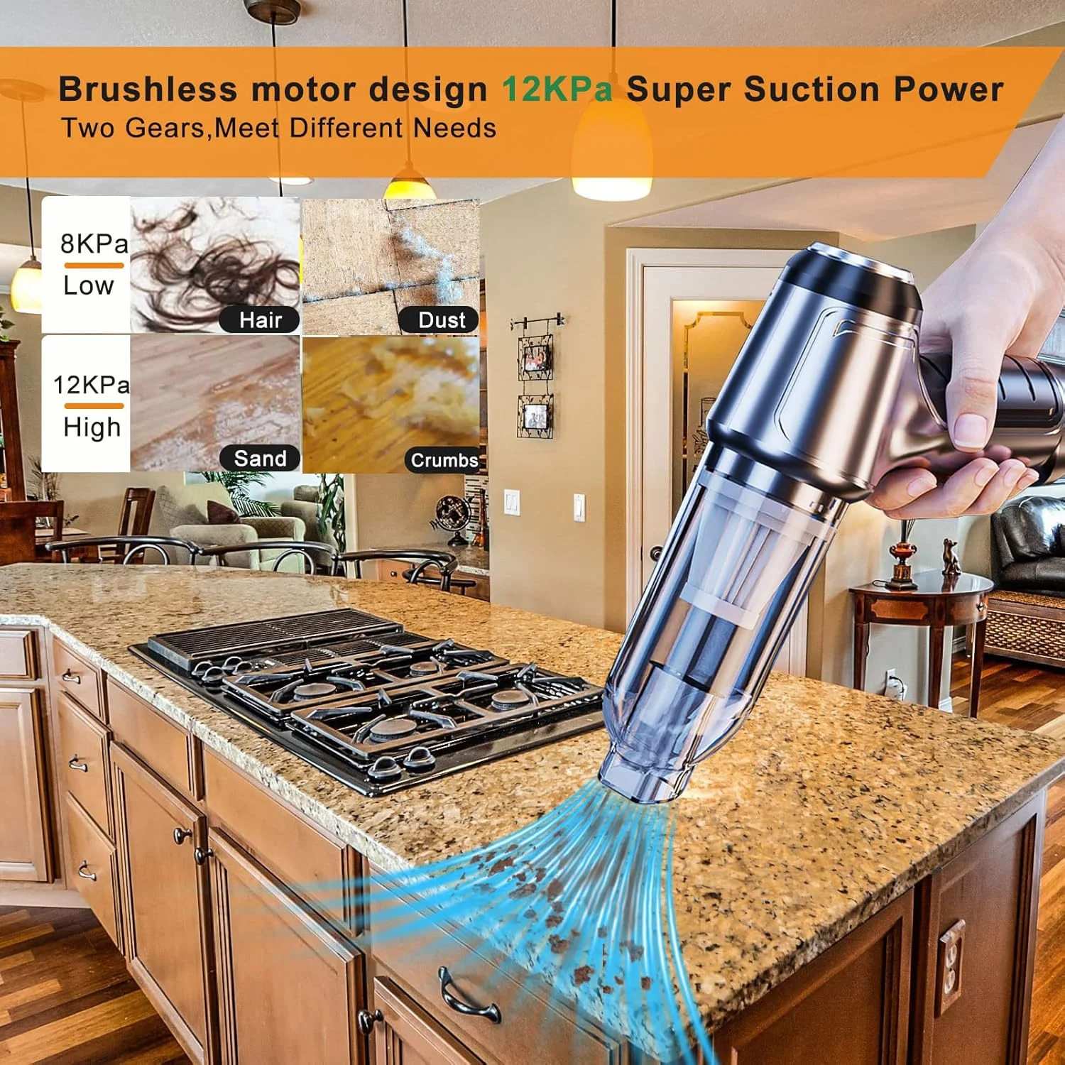 جاروبرقی دستی شارژی ARUOXIN، 12000Pa 75000 دور در دقیقه، جاروبرقی مینی 3 در 1 خودرو، موتور براشلس داخلی، فوق سبک، قابل شارژ، مرطوب و خشک، جاروبرقی قابل حمل Typc-C برای خودرو، خانه، مو جاروبرقی دستی شارژی ARUOXIN، 12000Pa 75000 دور در دقیقه، جاروبرقی مینی 3 در 1 خودرو، موتور براشلس داخلی، فوق سبک، قابل شارژ، مرطوب و خشک، جاروبرقی قابل حمل Typc-C برای خودرو، خانه، مو