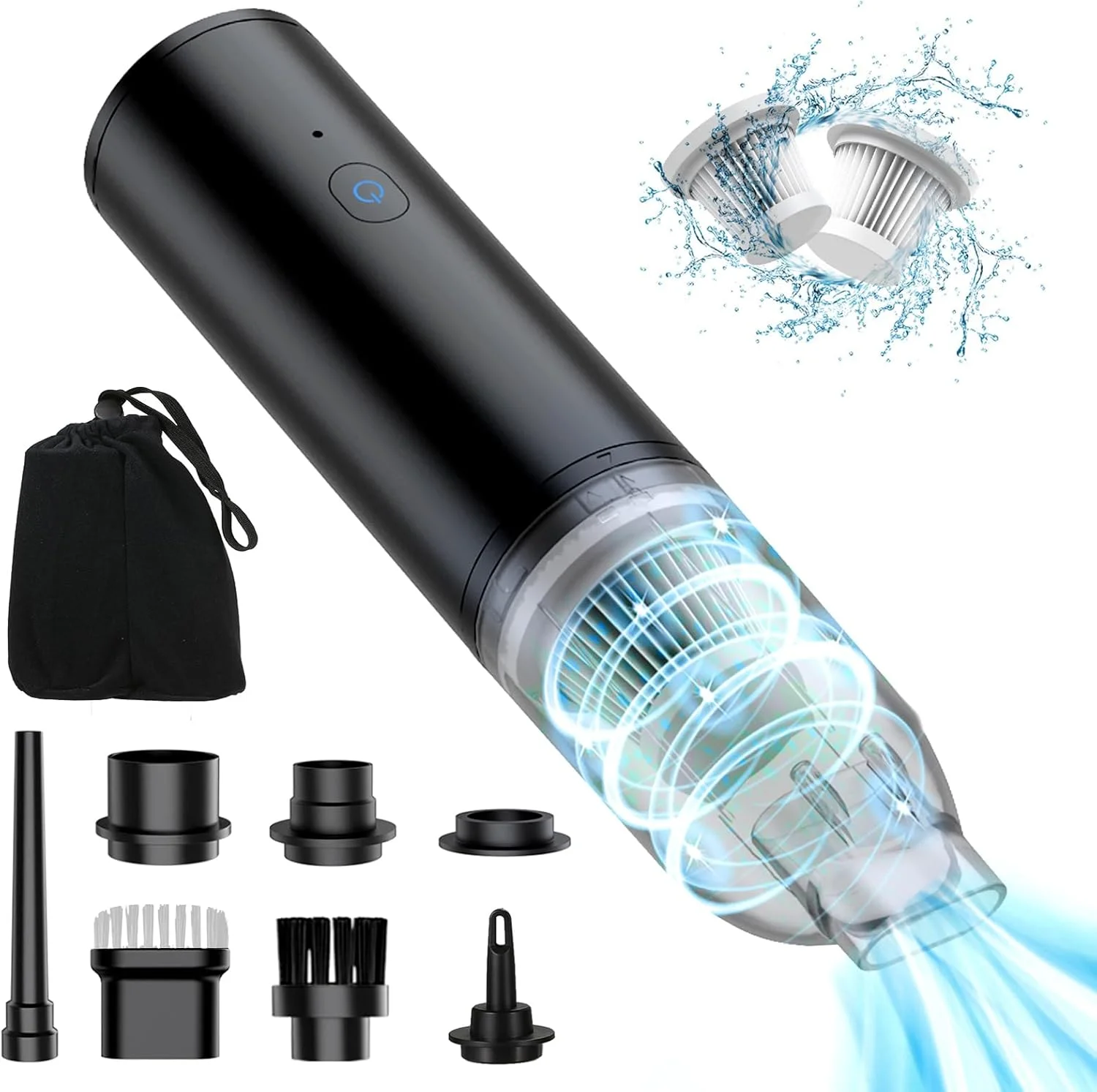 جاروبرقی دستی چند منظوره 5 در 1 Aumotop، دستگاه مینی قابل حمل برای خودرو