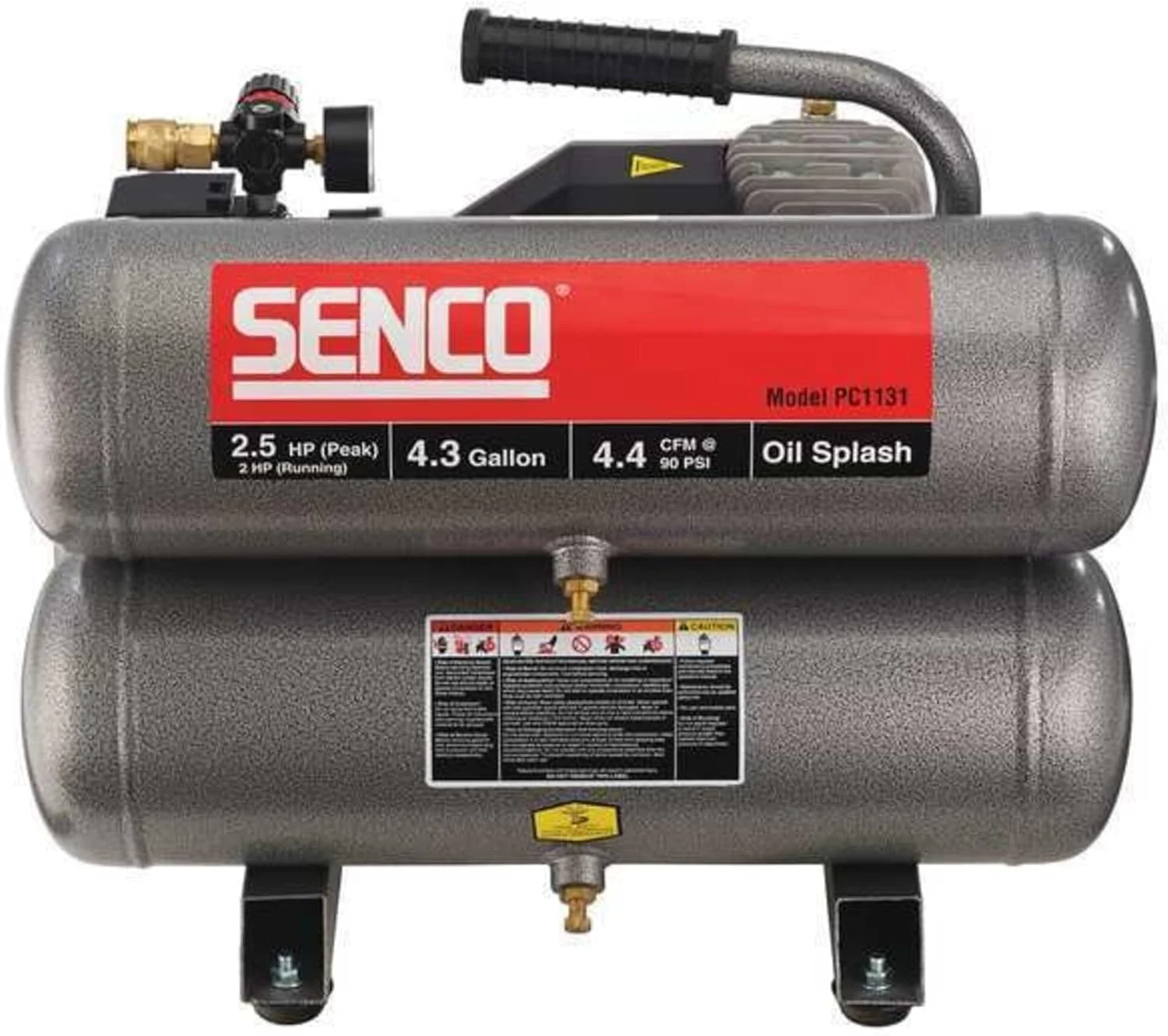 Senco PC1131 Compressor, 2.5-Horsepower (Peak) 4.3 gallon