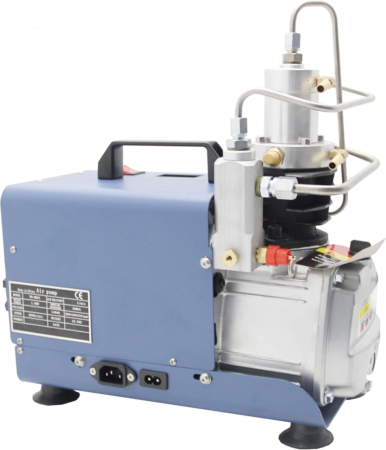 پمپ هوای برقی WWART کمپرسور PCP فشار قوی 300BAR 30MPA 4500PSI پمپ هوا برای غواصی و آتش نشانی پینت بال PCP تیراندازی (نسخه ساده)