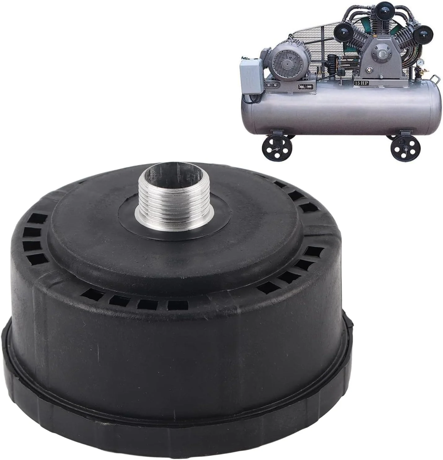 فیلتر صدا خفه کن کمپرسور هوا 3/4 25 میلی متر کاهنده نویز برای کمپرسور اسکرو و کمپرسور پیستونی