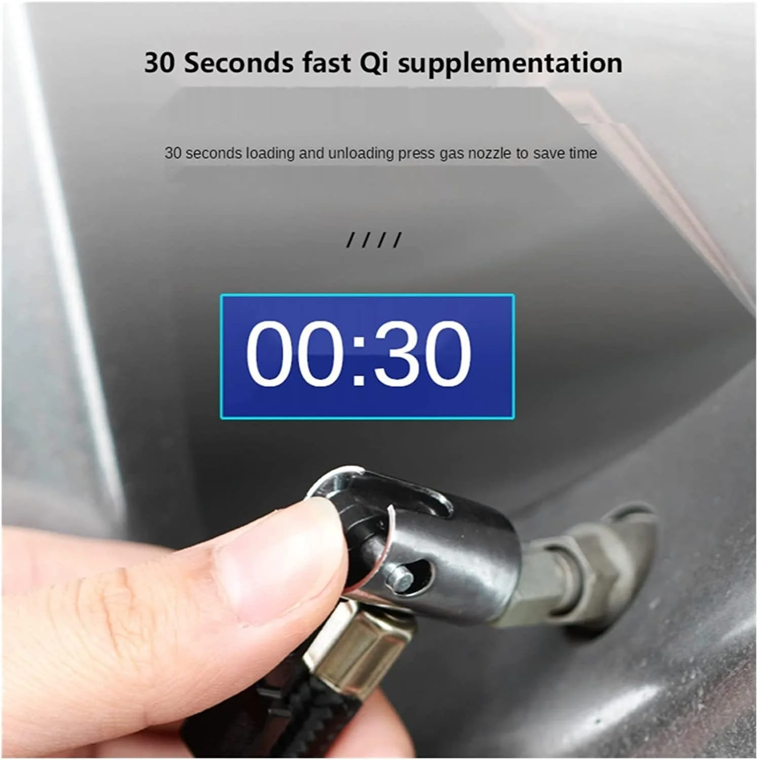 پمپ باد دیجیتال خودرو، پمپ هوای جهانی خودرو 12 ولت، ابزار برقی باد کردن، دستگاه کمپرسور هوای خودرو، پمپ باد تایر با فشارسنج دیجیتال و چراغ قوه (نمایشگر دیجیتال)