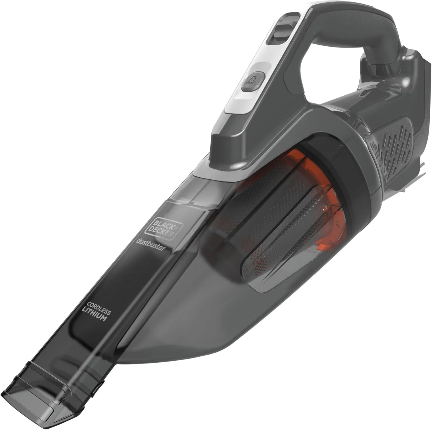 BLACK+DECKER Cordless 18V Handheld Dustbuster Vacuum, 45 Air Watts, 2 Stage Filteration Technology, Extra Large Dust Bowl, Powerful Suction BCHV001B, , Battery/Charger Not Included