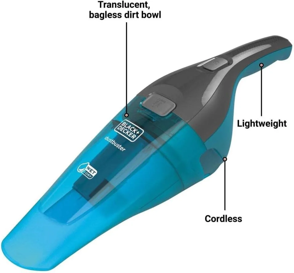 BLACK+DECKER dustbuster Wet/Dry Handheld Vacuum, Cordless Hand Vac (HNVC215BW52) BLACK+DECKER dustbuster Wet/Dry Handheld Vacuum, Cordless Hand Vac (HNVC215BW52)