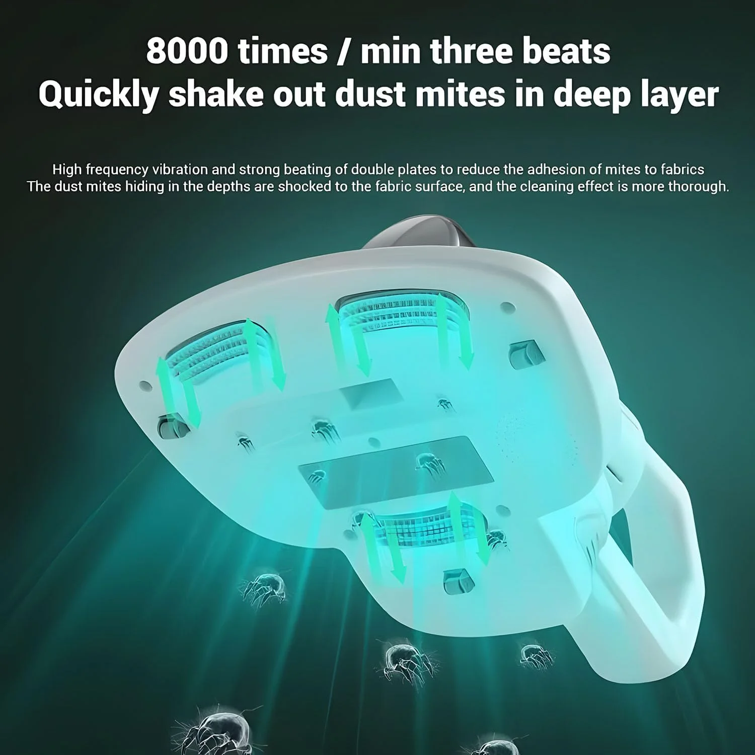 مایت ریموور بولیوی، جاروبرقی تخت خواب، جاروبرقی تشک 15KPa دستی، تمیز کننده عمیق تشک با ضربه دوگانه فرکانس بالا، مناسب برای رختخواب، مبل، فرش، سایر سطوح پارچه ای مایت ریموور بولیوی، جاروبرقی تخت خواب، جاروبرقی تشک 15KPa دستی، تمیز کننده عمیق تشک با ضربه دوگانه فرکانس بالا، مناسب برای رختخواب، مبل، فرش، سایر سطوح پارچه ای