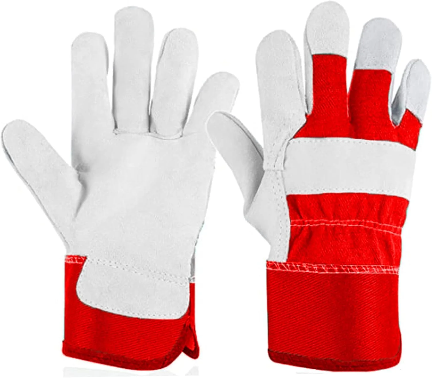 دستکش باغبانی مقاوم، دستکش کار چرمی ضد خار، مناسب برای ابزار باغبانی، قیچی باغبانی، آجرچینی، زنانه و مردانه