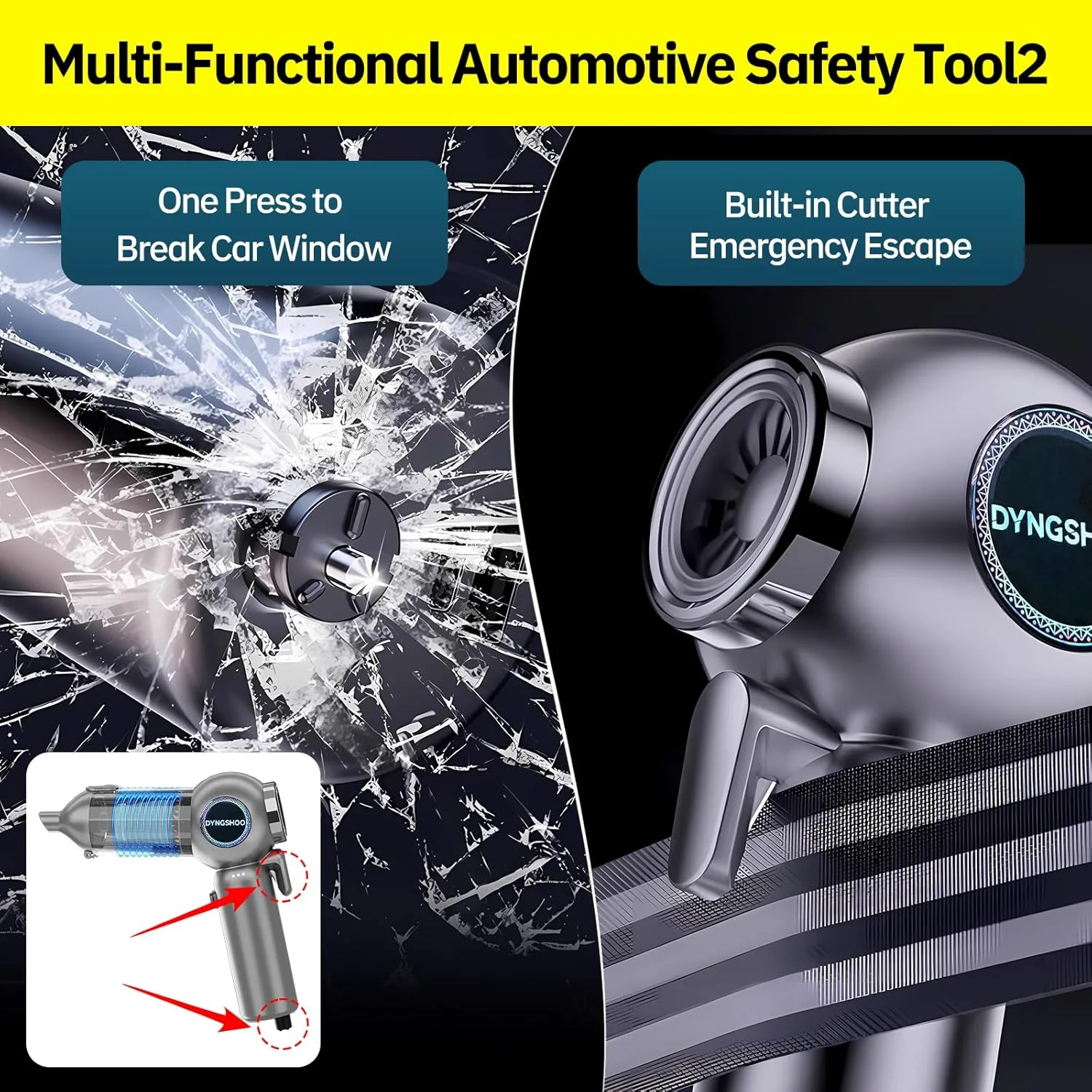 جاروبرقی خودرو DYNGSHOO، قابل حمل، شارژی، قدرت بالا 20000PA، جاروبرقی کوچک 4 در 1، دمنده هوا فشرده، پمپ، جاروبرقی دستی با موتور براشلس برای خودرو (رهاسازی گرد و غبار با یک لمس - خاکستری) جاروبرقی خودرو DYNGSHOO، قابل حمل، شارژی، قدرت بالا 20000PA، جاروبرقی کوچک 4 در 1، دمنده هوا فشرده، پمپ، جاروبرقی دستی با موتور براشلس برای خودرو (رهاسازی گرد و غبار با یک لمس - خاکستری)