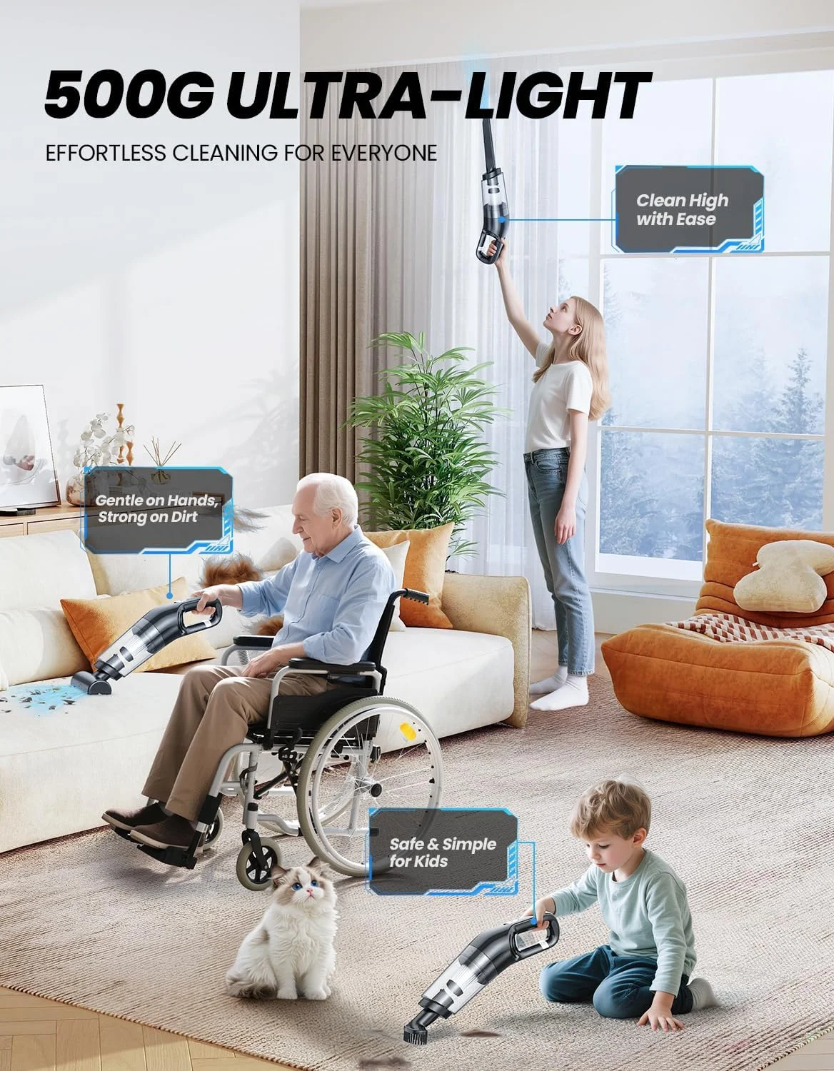 جاروبرقی دستی شارژی یدوپ، مکش قدرتمند 26000 پاسکال، جاروبرقی قابل حمل و شارژی برای خودرو، منزل، موی حیوانات خانگی، کیبورد و مبلمان، مشکی جاروبرقی دستی شارژی یدوپ، مکش قدرتمند 26000 پاسکال، جاروبرقی قابل حمل و شارژی برای خودرو، منزل، موی حیوانات خانگی، کیبورد و مبلمان، مشکی