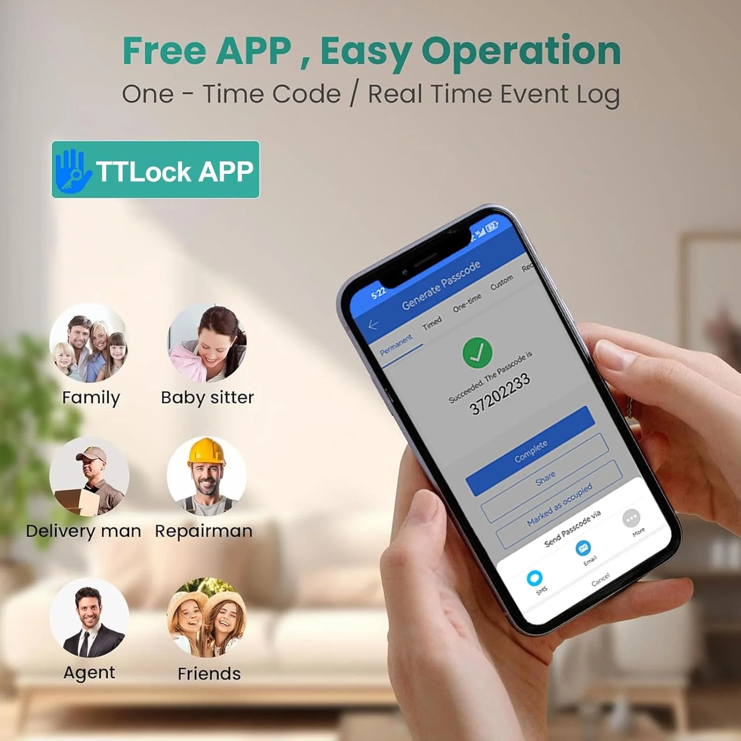 سیستم کنترل دسترسی بی سیم بلوتوث Tuya OBO HANDS، صفحه کلید کنترل دسترسی درب فلزی مستقل با رمز عبور اثر انگشت با جاکلیدی IC، دارای نور پس زمینه، 1000 کاربر