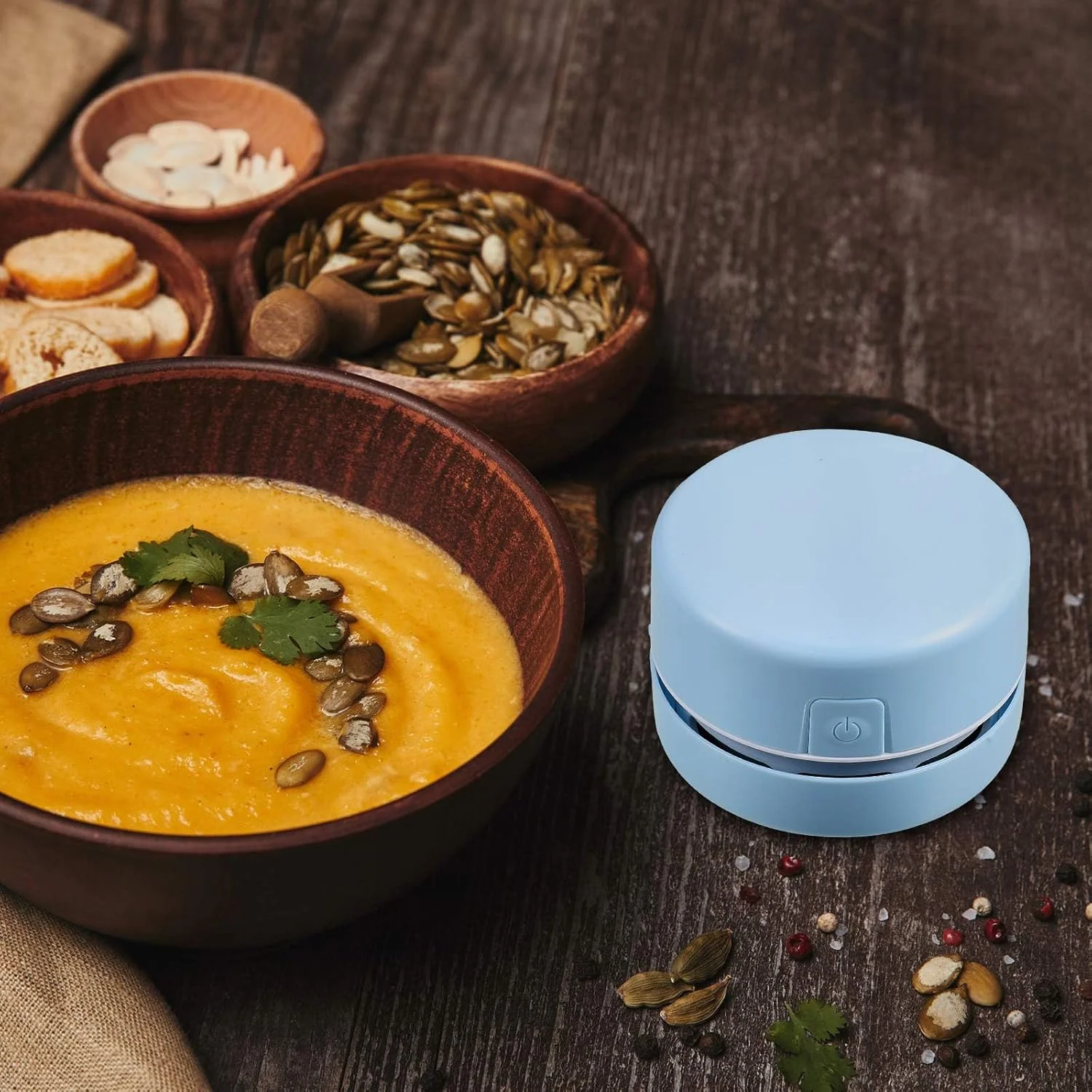 جاروبرقی کوچک نالاکال، جارو برقی رومیزی قابل حمل، تمیز کننده چند منظوره بی سیم برای خانه، دفتر، ماشین، میز (8 x 6 سانتی متر) جاروبرقی کوچک نالاکال، جارو برقی رومیزی قابل حمل، تمیز کننده چند منظوره بی سیم برای خانه، دفتر، ماشین، میز (8 x 6 سانتی متر)