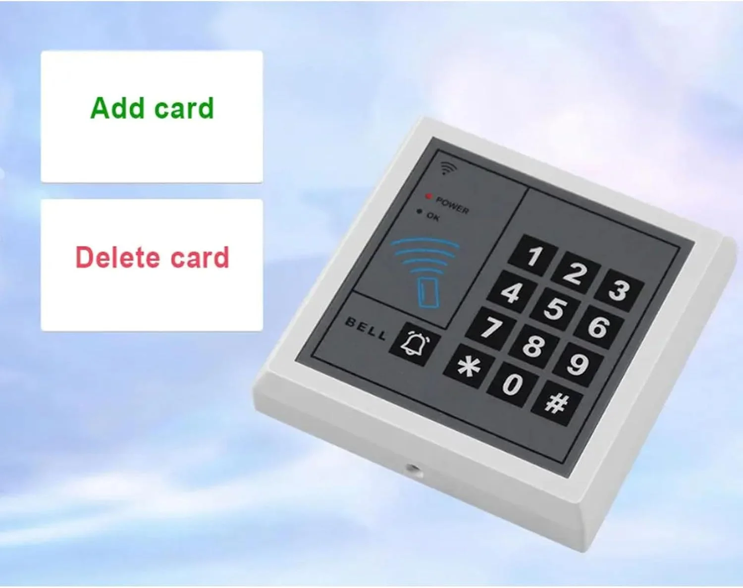 بازکننده قفل درب وای فای، کنترل دسترسی هوشمند صفحه کلید با ظرفیت 1000 کاربر، سازگار با تراشه کارت NFC/RF EM ID/MF 125KHz، DC 12V