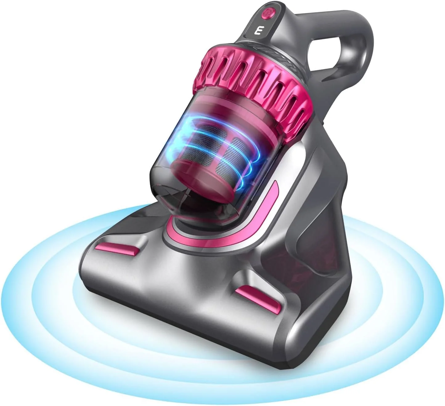 جاروبرقی تشک خواب بی سیم KASTWAVE، جاروبرقی تخت UV با فرکانس بالا 10Kpa با ضربه دوگانه و صدای کم، جاروبرقی دستی 3 در 1 برای تمیز کردن تخت، تشک، بالش، مبل - خاکستری