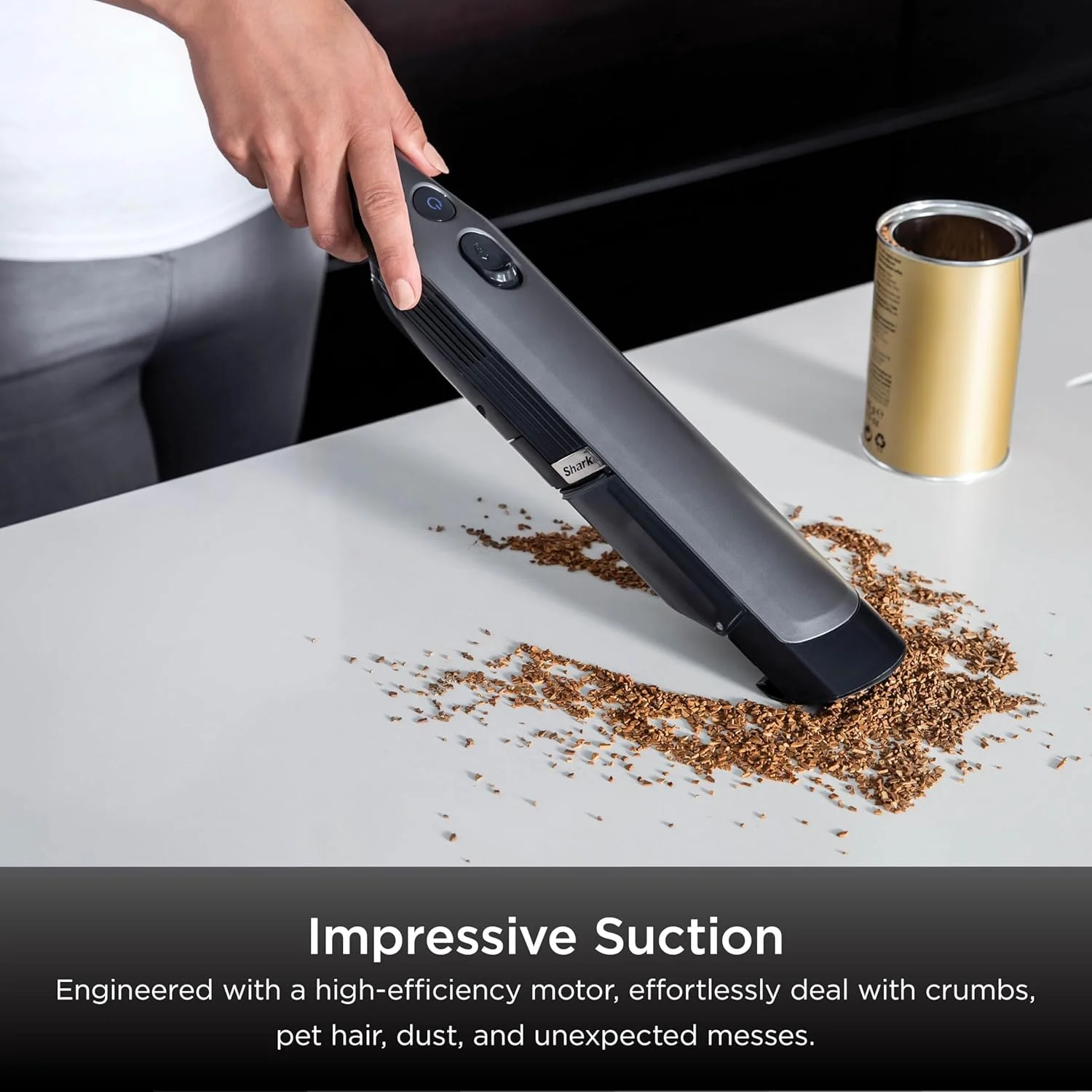 جاروبرقی شارژی دستی شارک [WV200UK] تک باتری، خاکستری