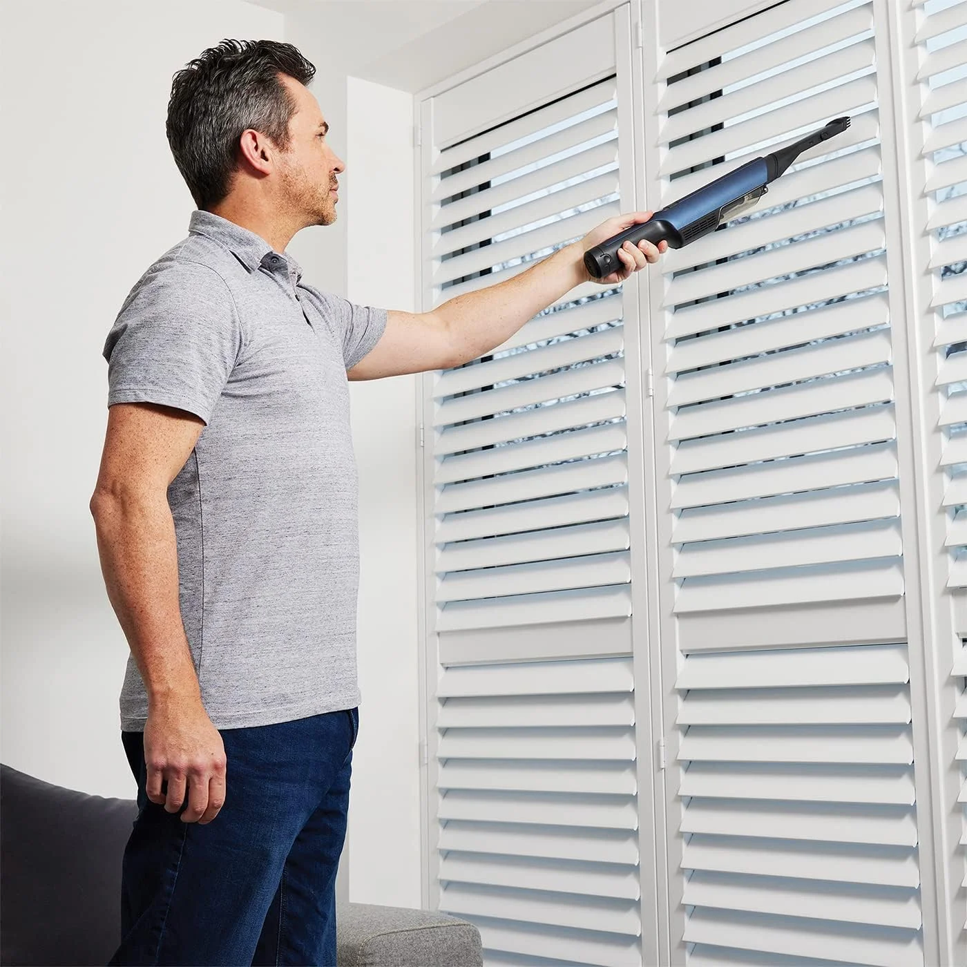 جاروبرقی دستی شارک WandVac 2.0 [WV270EU] آبی، با 15 دقیقه عمر باتری