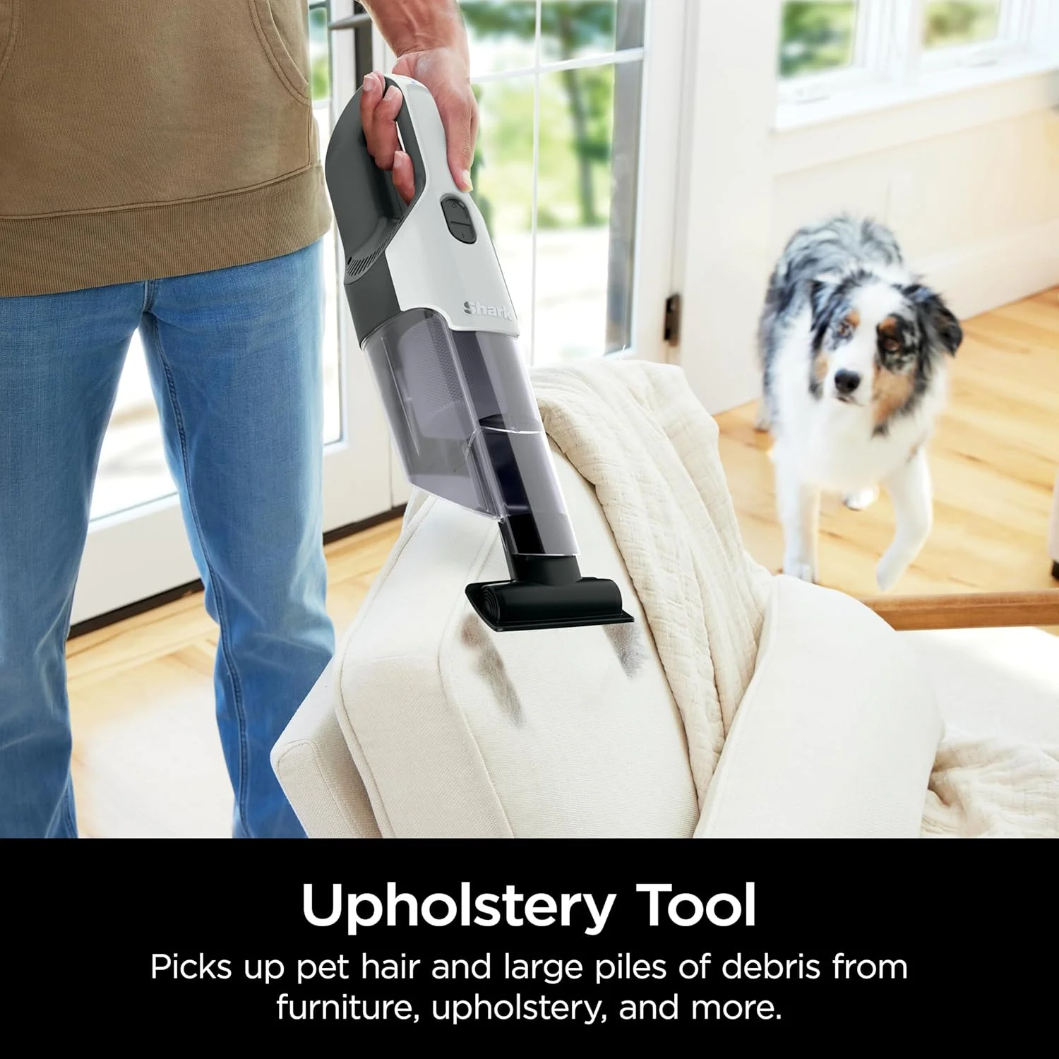 جاروبرقی دستی شارک Cyclone PET با مکش HyperVelocity، جمع آوری قدرتمند موی حیوانات خانگی، سبک وزن، مخزن گرد و غبار XL، شامل ابزار اثاثه یا لوازم داخلی، ابزار شکاف 8 اینچی، برس تمیز کننده، سفید مرواریدی، AA701 جاروبرقی دستی شارک Cyclone PET با مکش HyperVelocity، جمع آوری قدرتمند موی حیوانات خانگی، سبک وزن، مخزن گرد و غبار XL، شامل ابزار اثاثه یا لوازم داخلی، ابزار شکاف 8 اینچی، برس تمیز کننده، سفید مرواریدی، AA701