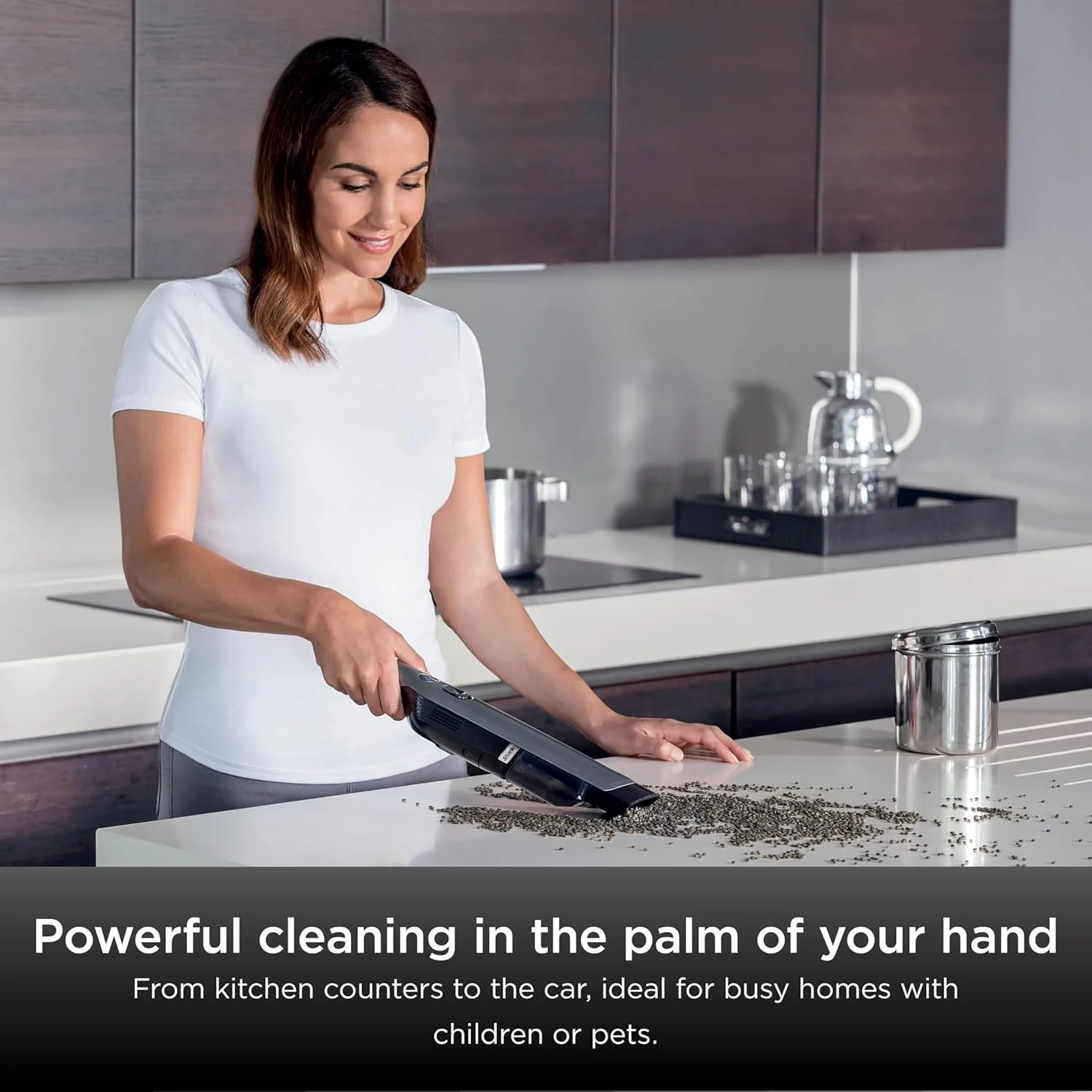 جاروبرقی شارژی دستی شارک [WV200UK] تک باتری، خاکستری