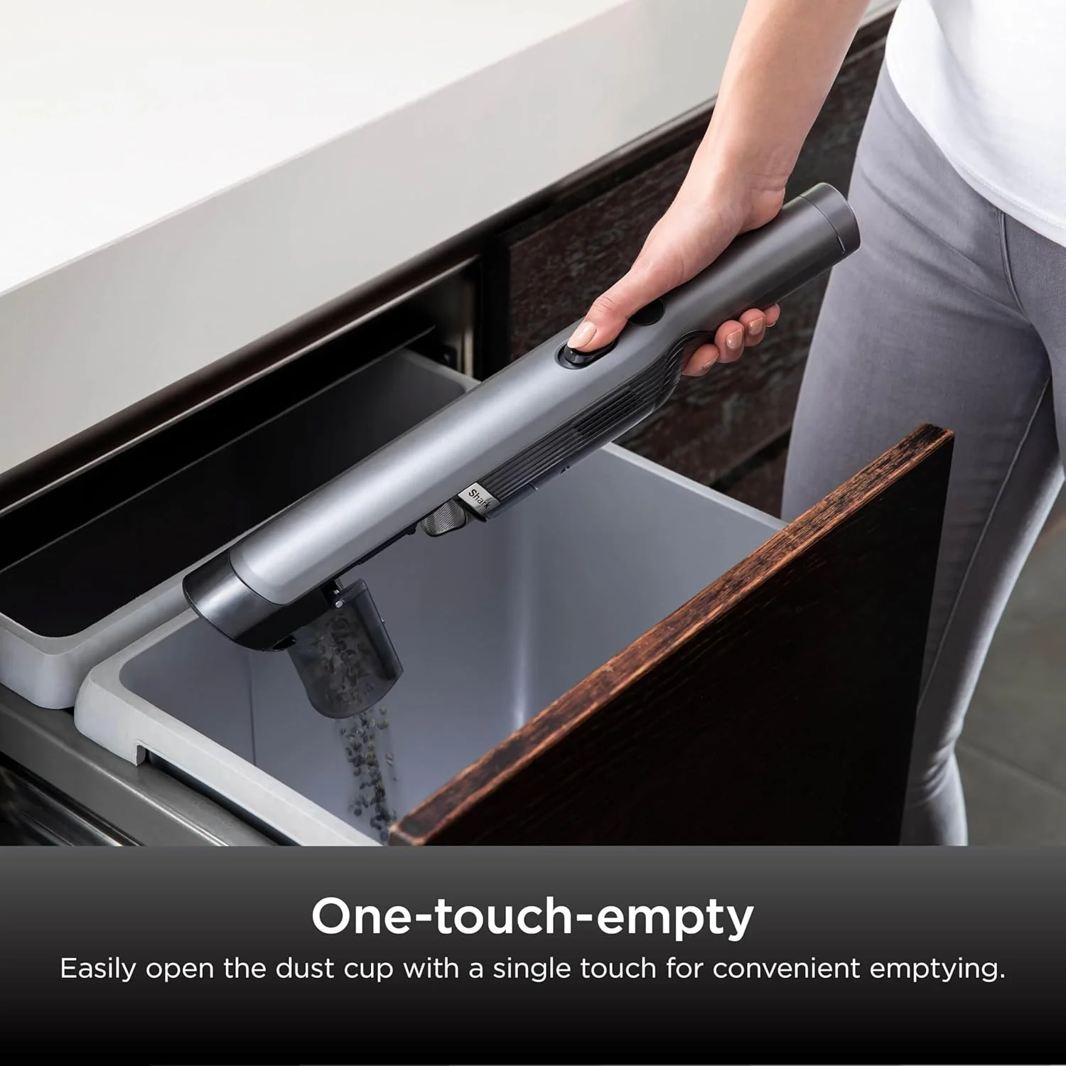 جاروبرقی شارژی دستی شارک [WV200UK] تک باتری، خاکستری