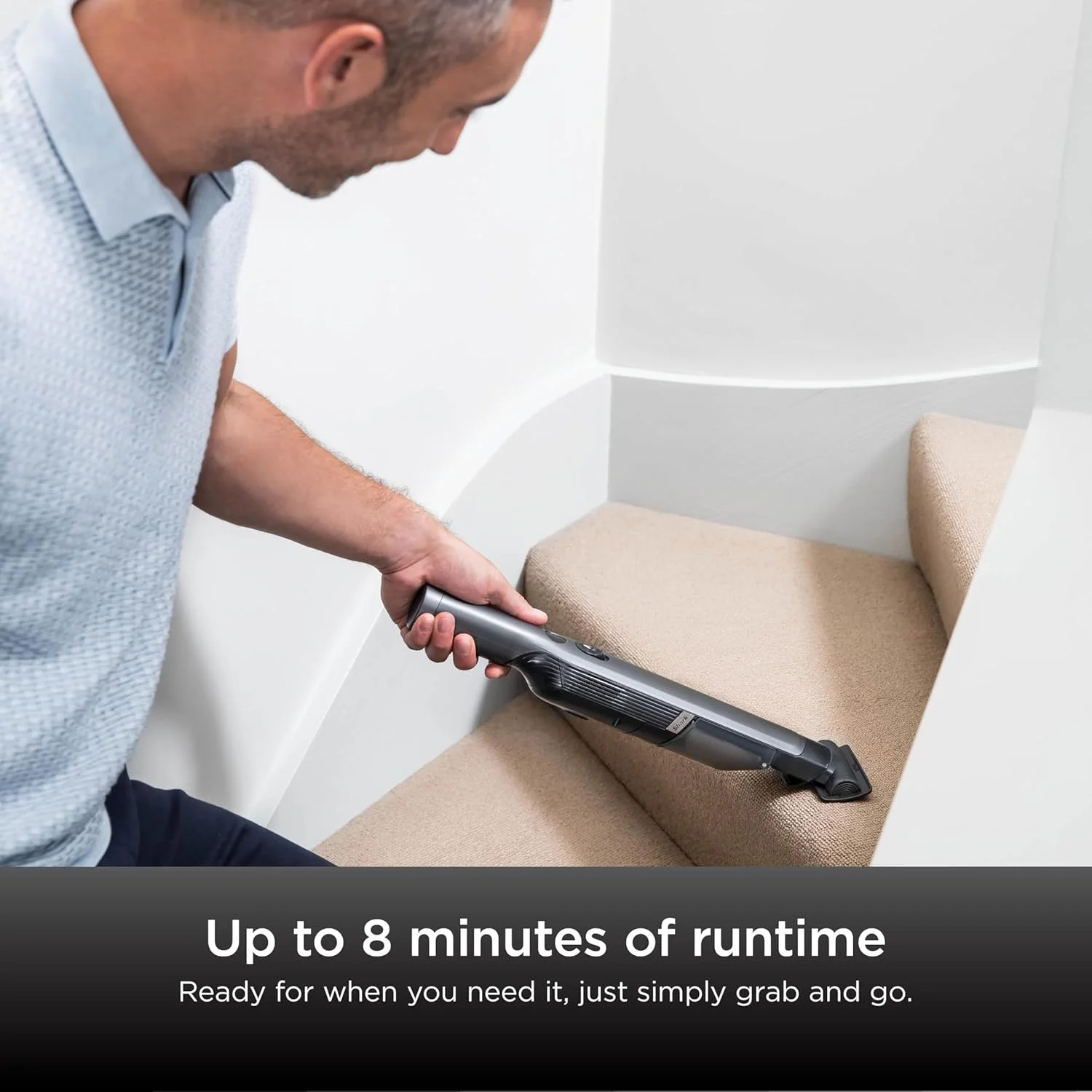 جاروبرقی شارژی دستی شارک [WV200UK] تک باتری، خاکستری