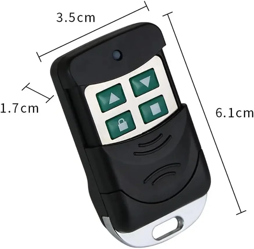 ریموت کنترل درب پارکینگ روبیک 433 مگاهرتز، کپی ریموت راهبند پارکینگ و درب های اتوماتیک، ریموت 4 کانال جهانی کپی کننده