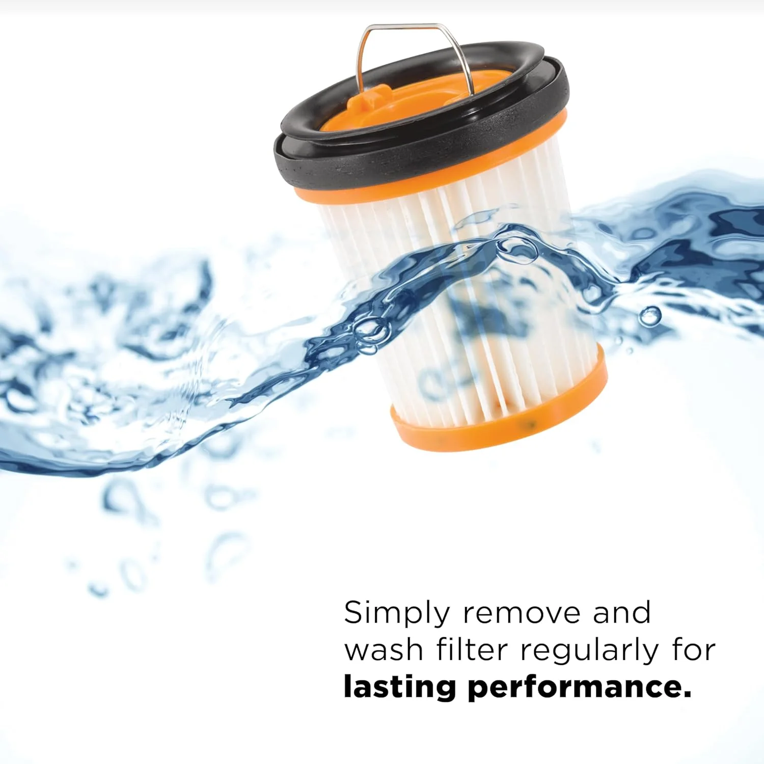 جاروبرقی دستی شارژی Shark WV201BK WANDVAC، سبک و قابل حمل با وزن 635 گرم. با مکش قدرتمند، پایه شارژ، تخلیه آسان با یک لمس برای ماشین و خانه، تشک، ابزار شکاف گردگیری شامل می شود، مشکی