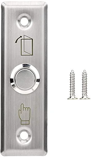 دکمه فشاری خروجی درب روبیک، پنل استیل ضد زنگ عمودی، ورودی DC12V، خروجی NO/COM برای سیستم کنترل دسترسی، باز کردن درب و قفل های الکترونیکی