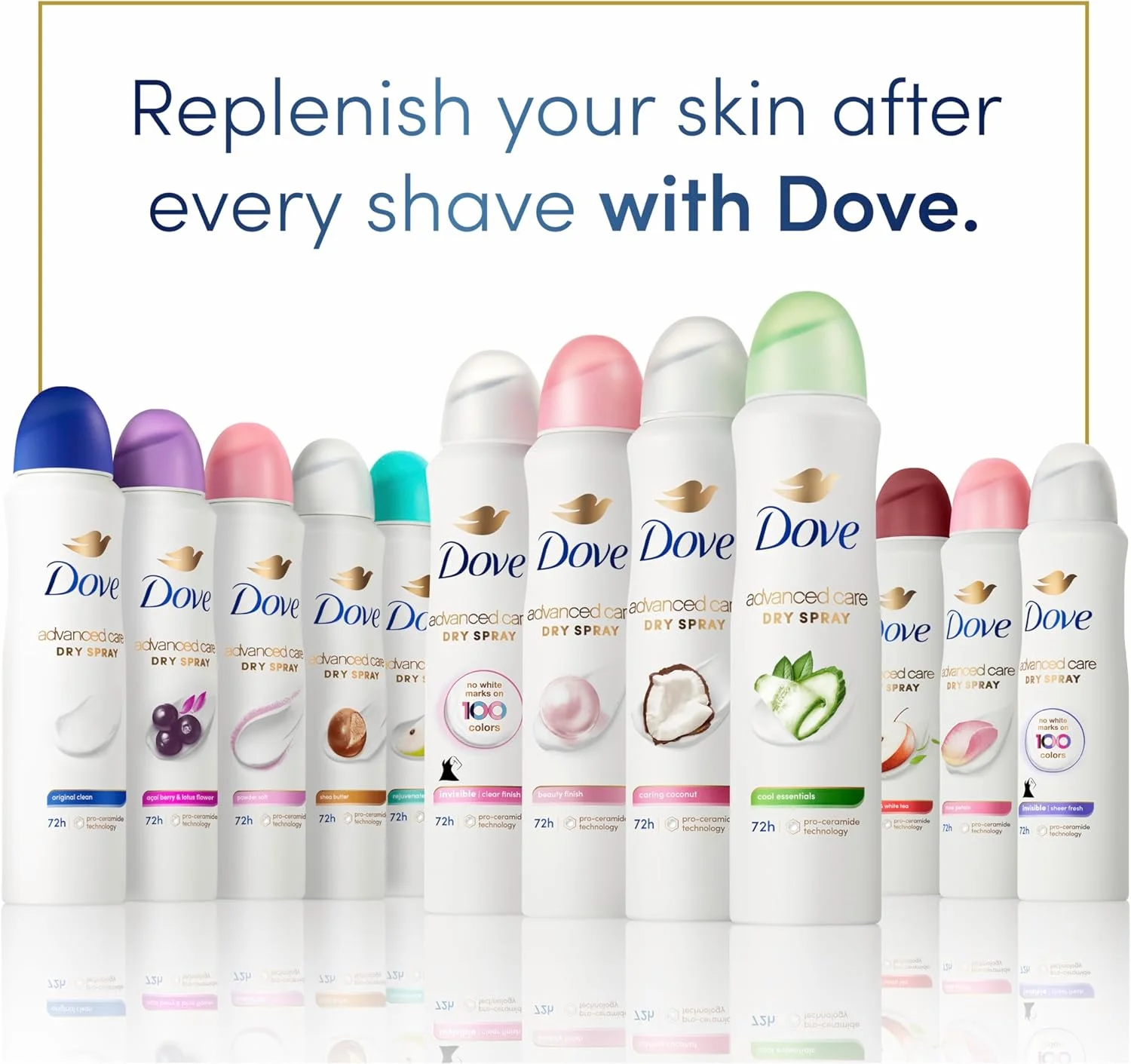 اسپری ضد تعریق زنانه داو مدل Advanced Care Cool Essentials، بسته 4 عددی، ضد تعریق برای کمک به ترمیم پوست زیر بغل پس از اصلاح، حاوی فناوری Pro Ceramide، حجم 107 گرم اسپری ضد تعریق زنانه داو مدل Advanced Care Cool Essentials، بسته 4 عددی، ضد تعریق برای کمک به ترمیم پوست زیر بغل پس از اصلاح، حاوی فناوری Pro Ceramide، حجم 107 گرم