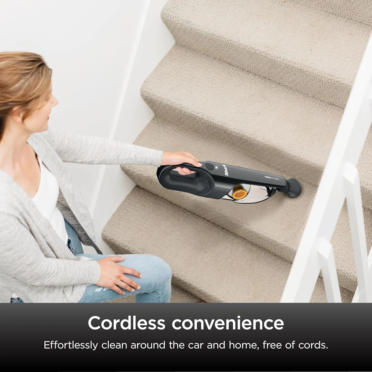 جاروبرقی دستی شارژی Shark مدل CH951، UltraCyclone Pet Pro Plus، با مخزن گرد و غبار XL، مشکی