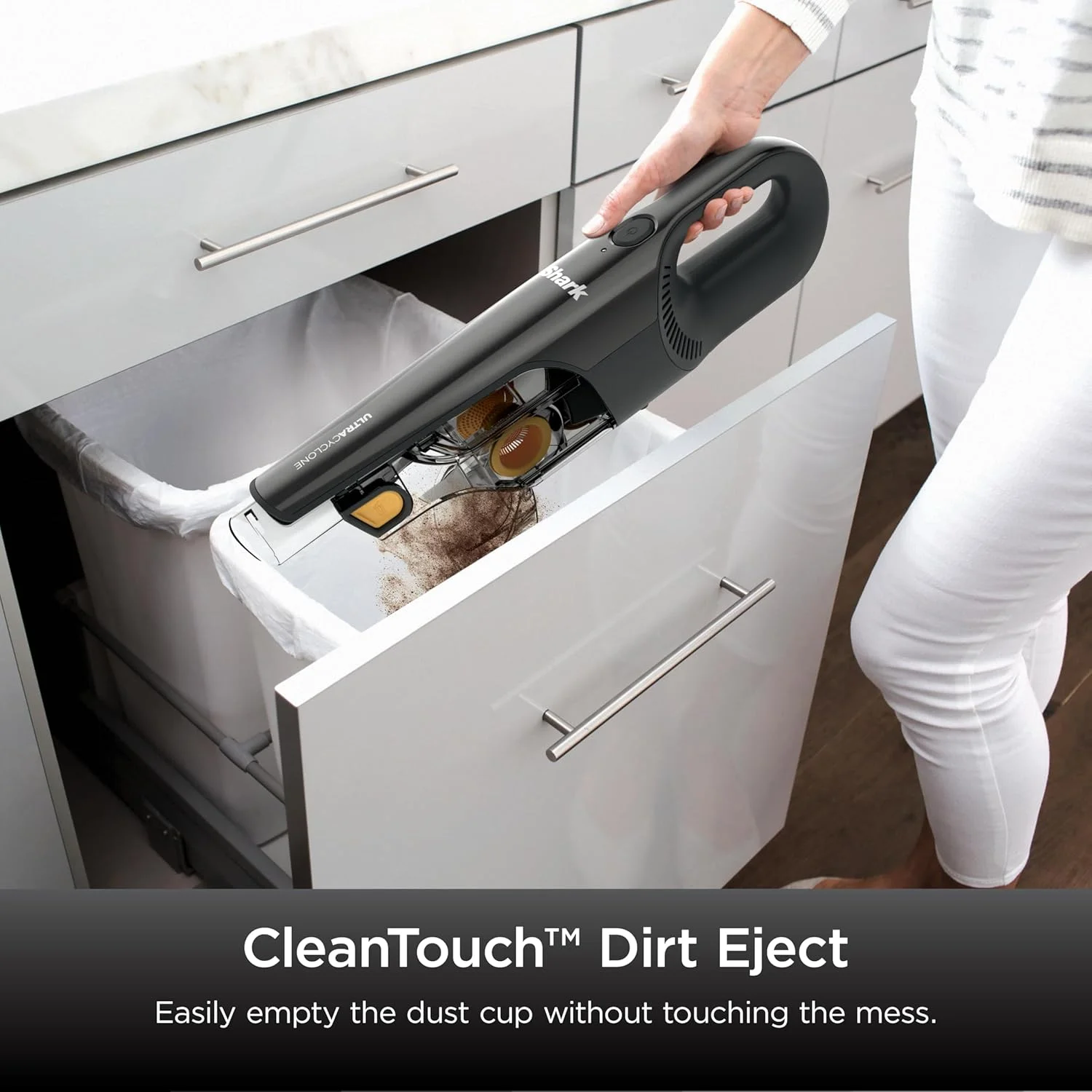 جاروبرقی دستی شارژی Shark مدل CH951، UltraCyclone Pet Pro Plus، با مخزن گرد و غبار XL، مشکی