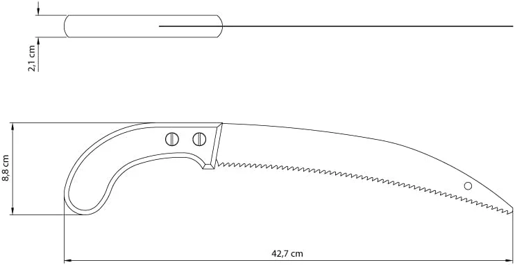 اره باغبانی 30 سانتی متری ترامونتینا با 5 دندانه در هر اینچ اره باغبانی 30 سانتی متری ترامونتینا با 5 دندانه در هر اینچ