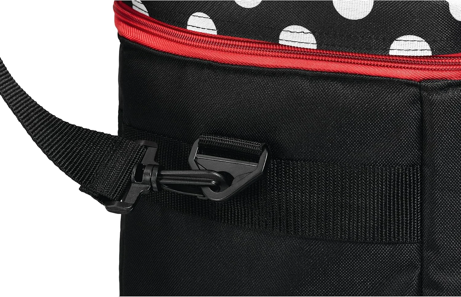 کیف چرخ خیاطی Prym طرح خال خالی، ترکیب پلی استر، مشکی/قرمز/سفید، 44 x 22 x 35 سانتی متر