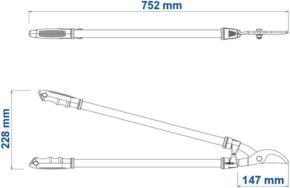 Tramontina's 60 cm steel bypass lopping shears with metal handles Tramontina's 60 cm steel bypass lopping shears with metal handles