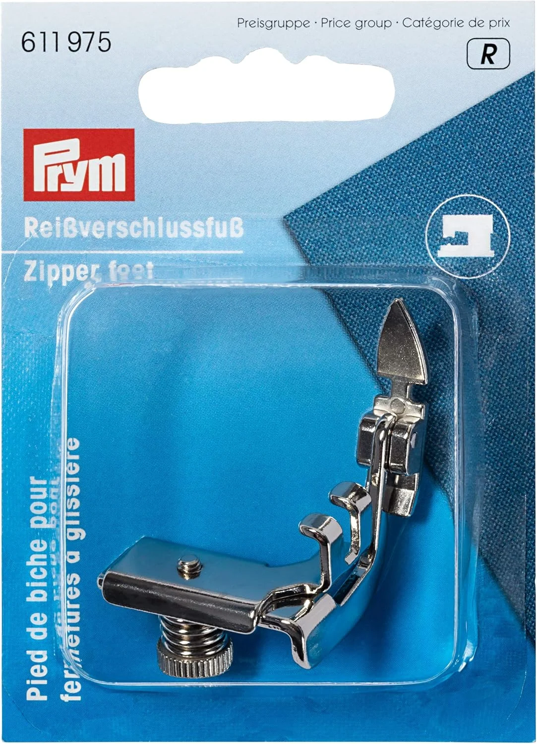 پایه زیپ دوزی Prym 611975 برای چرخ خیاطی، استیل ضد زنگ 2 x 1 x 1 سانتی متر پایه زیپ دوزی Prym 611975 برای چرخ خیاطی، استیل ضد زنگ 2 x 1 x 1 سانتی متر