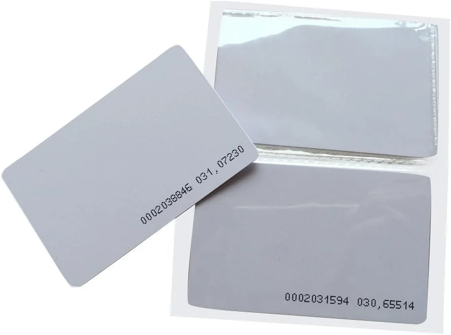 کارت RFID مجاورتی YARONGTECH 125KHZ EM4100، کارت پلاستیکی کنترل دسترسی و ورود به درب هوشمند فقط خواندنی (بسته 10 عددی) کارت RFID مجاورتی YARONGTECH 125KHZ EM4100، کارت پلاستیکی کنترل دسترسی و ورود به درب هوشمند فقط خواندنی (بسته 10 عددی)