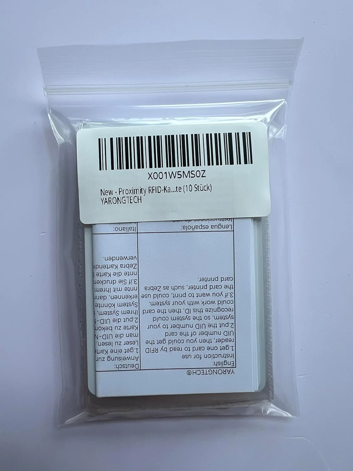 کارت RFID مجاورتی YARONGTECH 125KHZ EM4100، کارت پلاستیکی کنترل دسترسی و ورود به درب هوشمند فقط خواندنی (بسته 10 عددی) کارت RFID مجاورتی YARONGTECH 125KHZ EM4100، کارت پلاستیکی کنترل دسترسی و ورود به درب هوشمند فقط خواندنی (بسته 10 عددی)