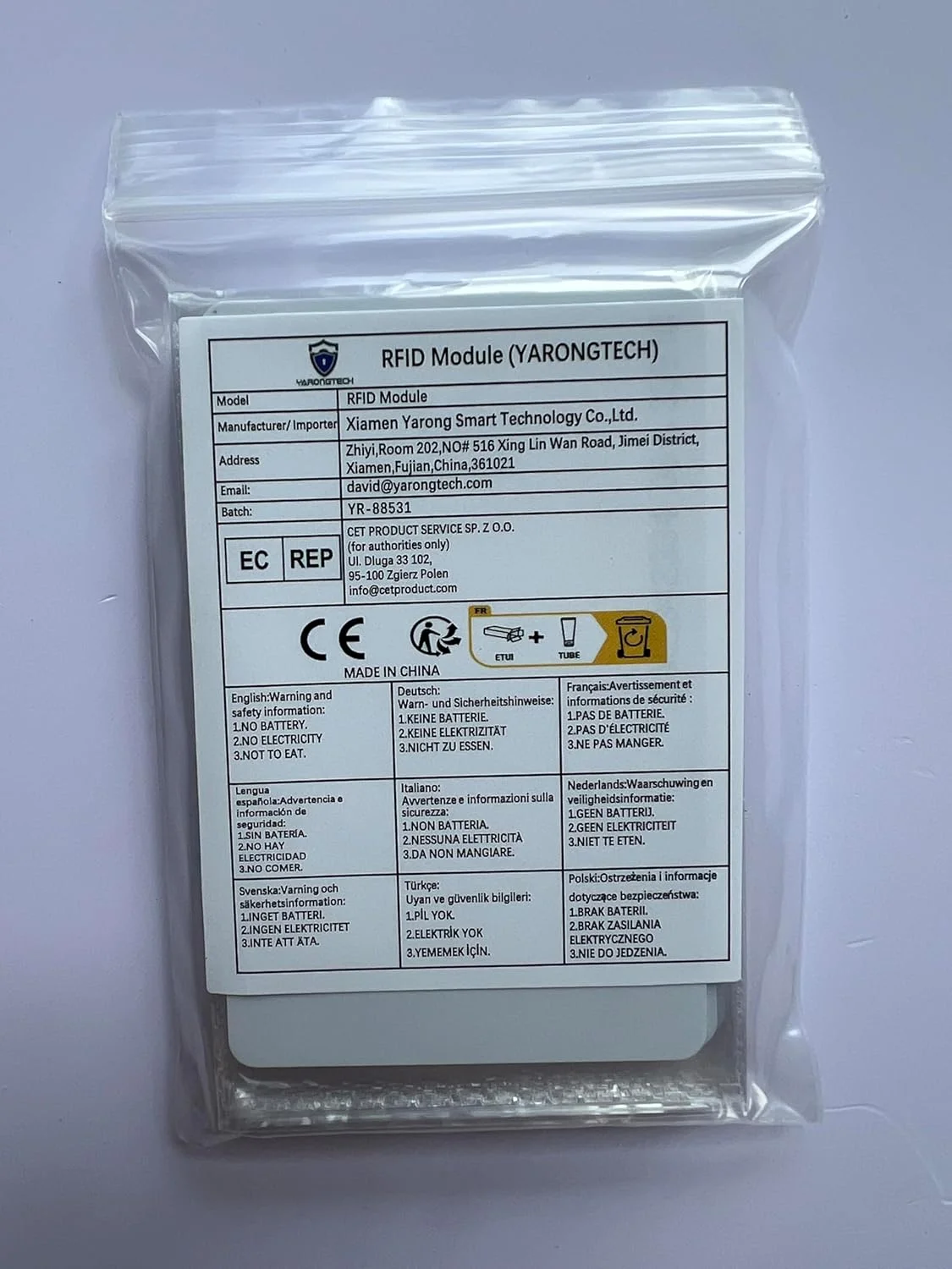 کارت RFID مجاورتی YARONGTECH 125KHZ EM4100، کارت پلاستیکی کنترل دسترسی و ورود به درب هوشمند فقط خواندنی (بسته 10 عددی) کارت RFID مجاورتی YARONGTECH 125KHZ EM4100، کارت پلاستیکی کنترل دسترسی و ورود به درب هوشمند فقط خواندنی (بسته 10 عددی)