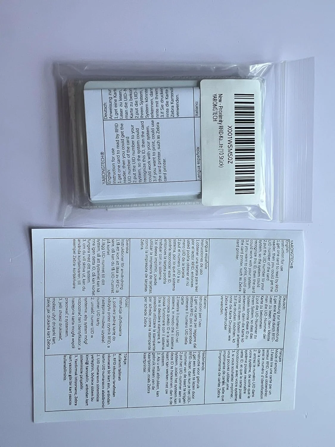 کارت RFID مجاورتی YARONGTECH 125KHZ EM4100، کارت پلاستیکی کنترل دسترسی و ورود به درب هوشمند فقط خواندنی (بسته 10 عددی) کارت RFID مجاورتی YARONGTECH 125KHZ EM4100، کارت پلاستیکی کنترل دسترسی و ورود به درب هوشمند فقط خواندنی (بسته 10 عددی)