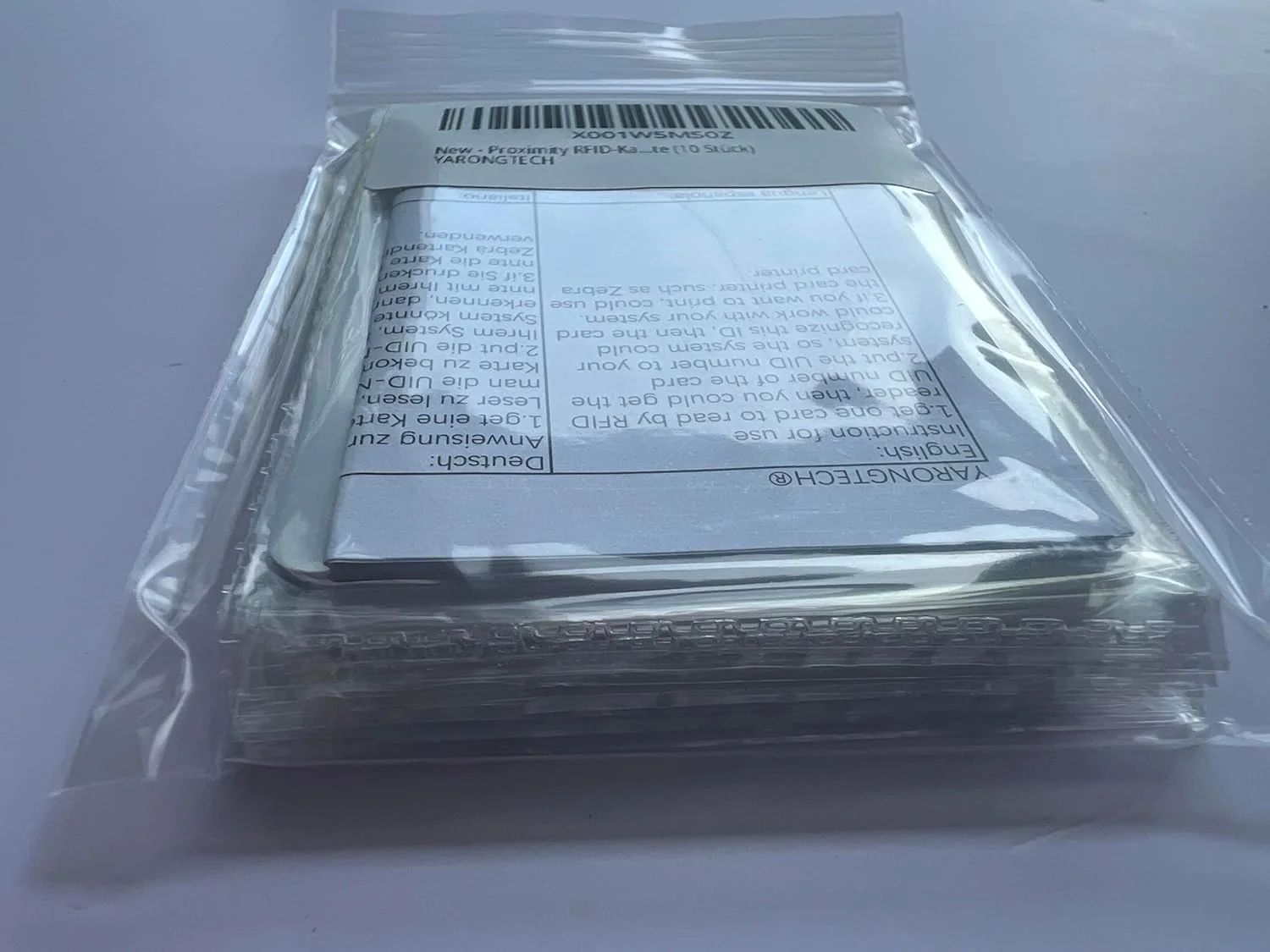 کارت RFID مجاورتی YARONGTECH 125KHZ EM4100، کارت پلاستیکی کنترل دسترسی و ورود به درب هوشمند فقط خواندنی (بسته 10 عددی) کارت RFID مجاورتی YARONGTECH 125KHZ EM4100، کارت پلاستیکی کنترل دسترسی و ورود به درب هوشمند فقط خواندنی (بسته 10 عددی)