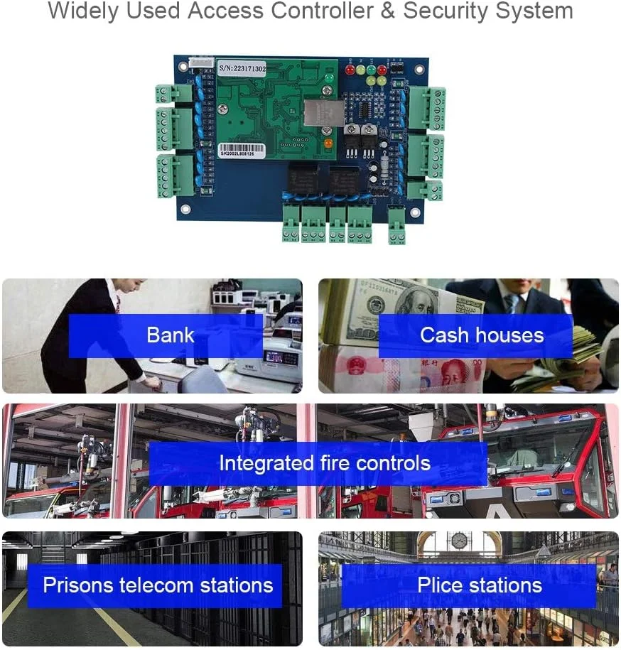 برد کنترل پنل Dioche، برد کنترل دسترسی شبکه TCP/IP سیستم کنترل درب برای استفاده ویگند 2 درب برد کنترل پنل Dioche، برد کنترل دسترسی شبکه TCP/IP سیستم کنترل درب برای استفاده ویگند 2 درب