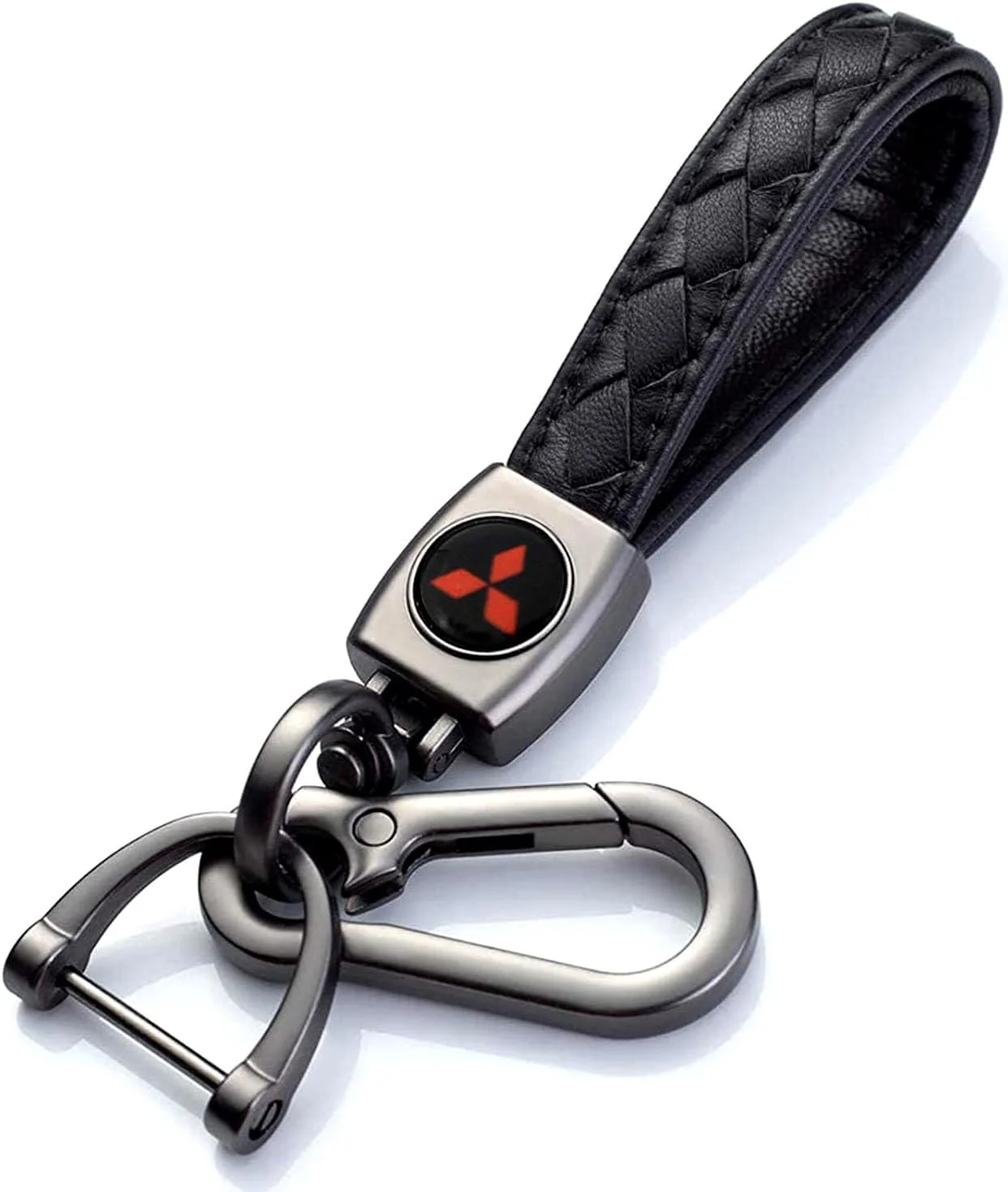 جاکلیدی چرمی مشکی BerFosa با لوگوی خودرو