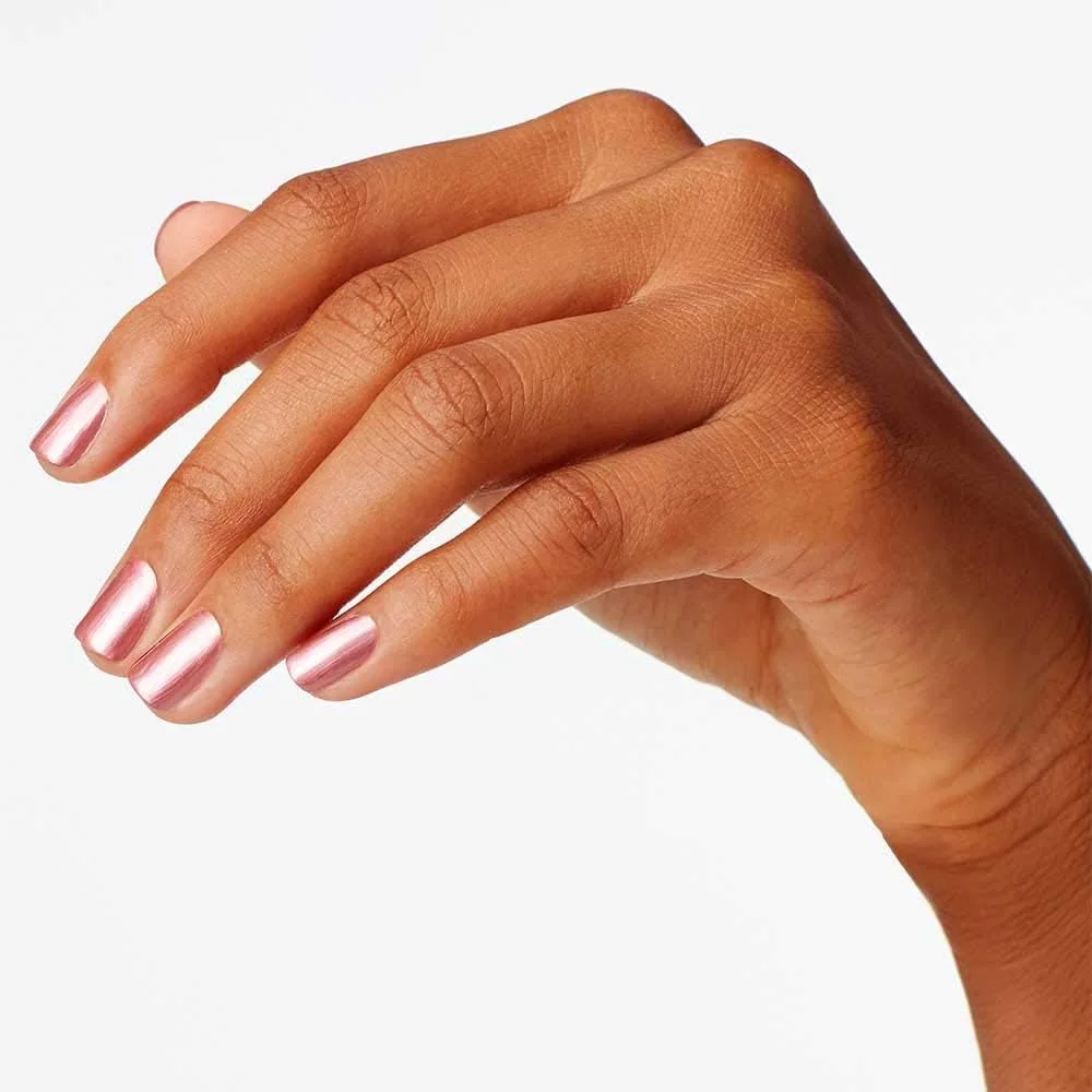 لاک ناخن کلاسیک OPI، ماندگاری 7 روزه، مقاوم در برابر لب پر شدن، لاک ناخن رنگی براق، Chicago Champaign Toast، صورتی، 15 میلی لیتر