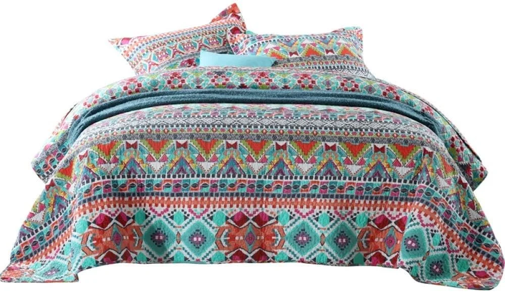 روتختی تکه دوزی شده لحافی دو نفره 3 تکه رو تختی تزئینی پتوی چهار فصل با 2 روبالشی سایز کینگ: 230X250cm+50x70cmx2 (کینگ 230x250cm+50x70cmx2) (کینگ 230x250cm+50x70cmx2) روتختی تکه دوزی شده لحافی دو نفره 3 تکه رو تختی تزئینی پتوی چهار فصل با 2 روبالشی سایز کینگ: 230X250cm+50x70cmx2 (کینگ 230x250cm+50x70cmx2) (کینگ 230x250cm+50x70cmx2)