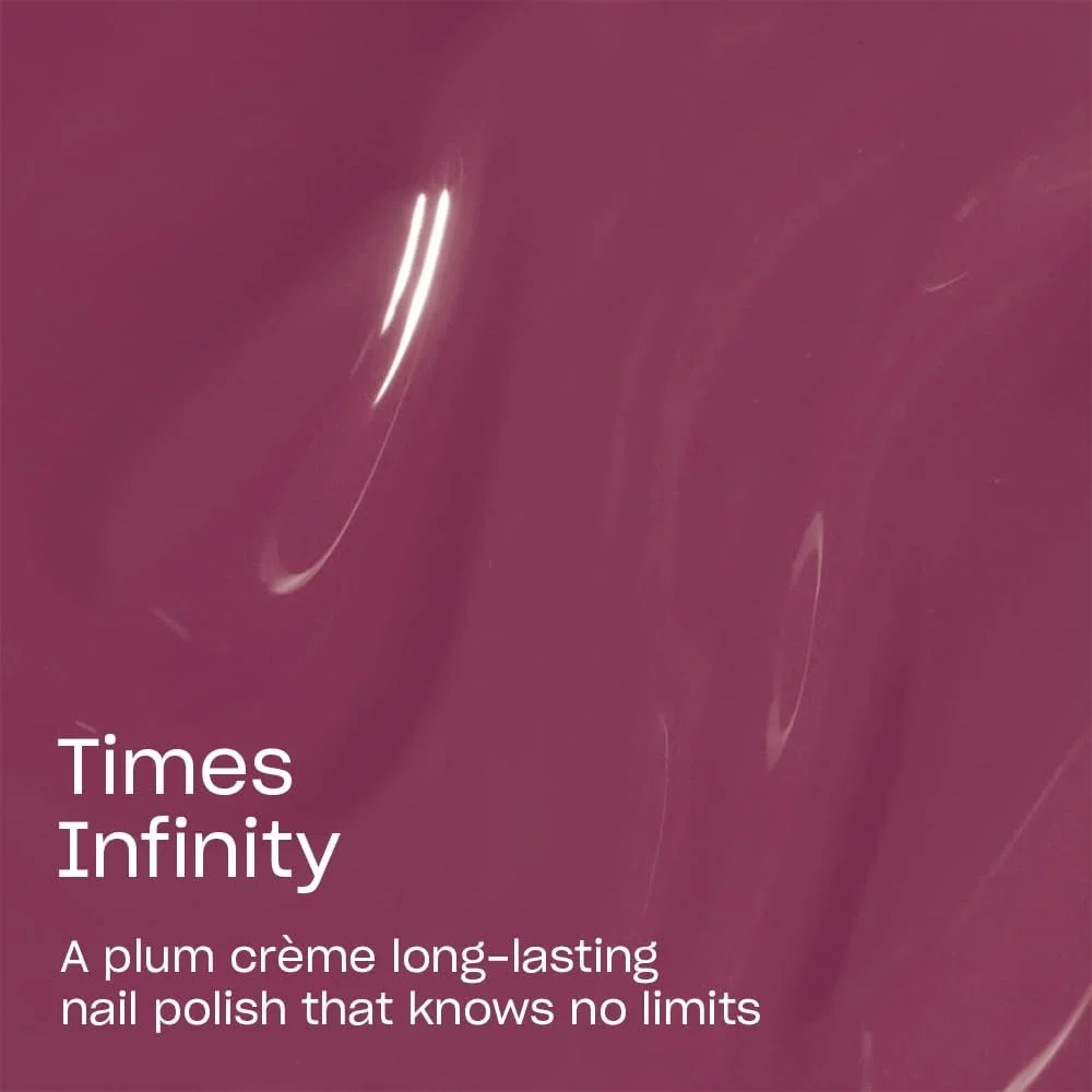 لاک ناخن OPI Infinite Shine، لاک بادوام، لاک ناخن ژل مانند با ماندگاری بالا و درخشش فوق العاده، فرمول وگان، پاک شوندگی آسان (Times Infinity، بنفش، 15 میلی لیتر)