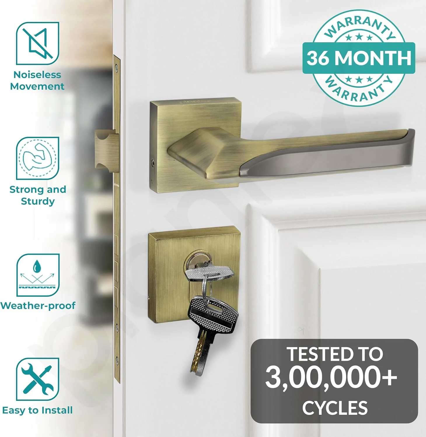 قفل درب پلنتکس پریمیوم / قفل اصلی درب منزل / قفل زبانه دار درب - ست قفل درب اصلی (7082 - برنجی عتیقه / مشکی مات اطلسی) قفل درب پلنتکس پریمیوم / قفل اصلی درب منزل / قفل زبانه دار درب - ست قفل درب اصلی (7082 - برنجی عتیقه / مشکی مات اطلسی)