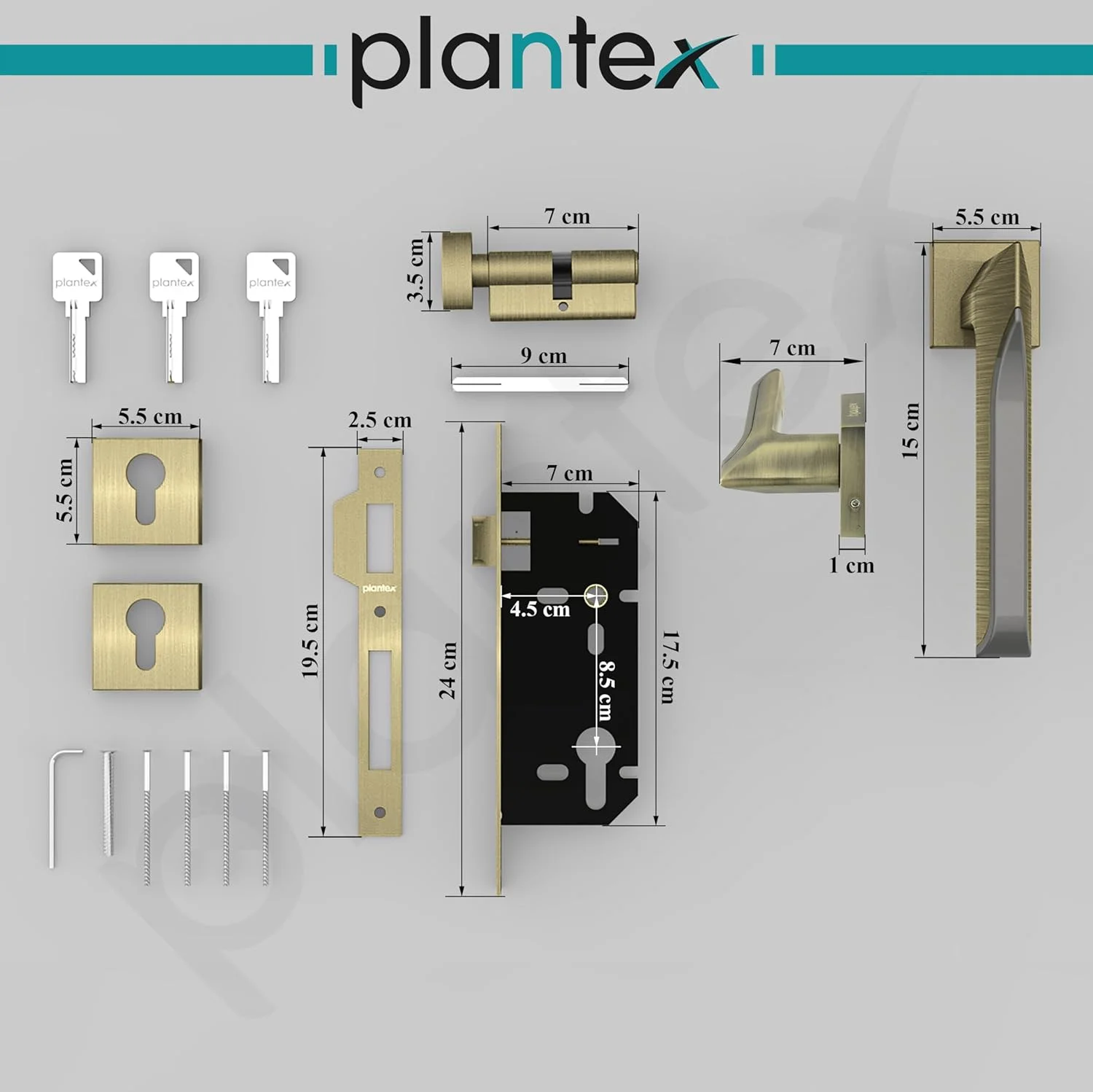 قفل درب پلنتکس پریمیوم / قفل اصلی درب منزل / قفل زبانه دار درب - ست قفل درب اصلی (7082 - برنجی عتیقه / مشکی مات اطلسی) قفل درب پلنتکس پریمیوم / قفل اصلی درب منزل / قفل زبانه دار درب - ست قفل درب اصلی (7082 - برنجی عتیقه / مشکی مات اطلسی)
