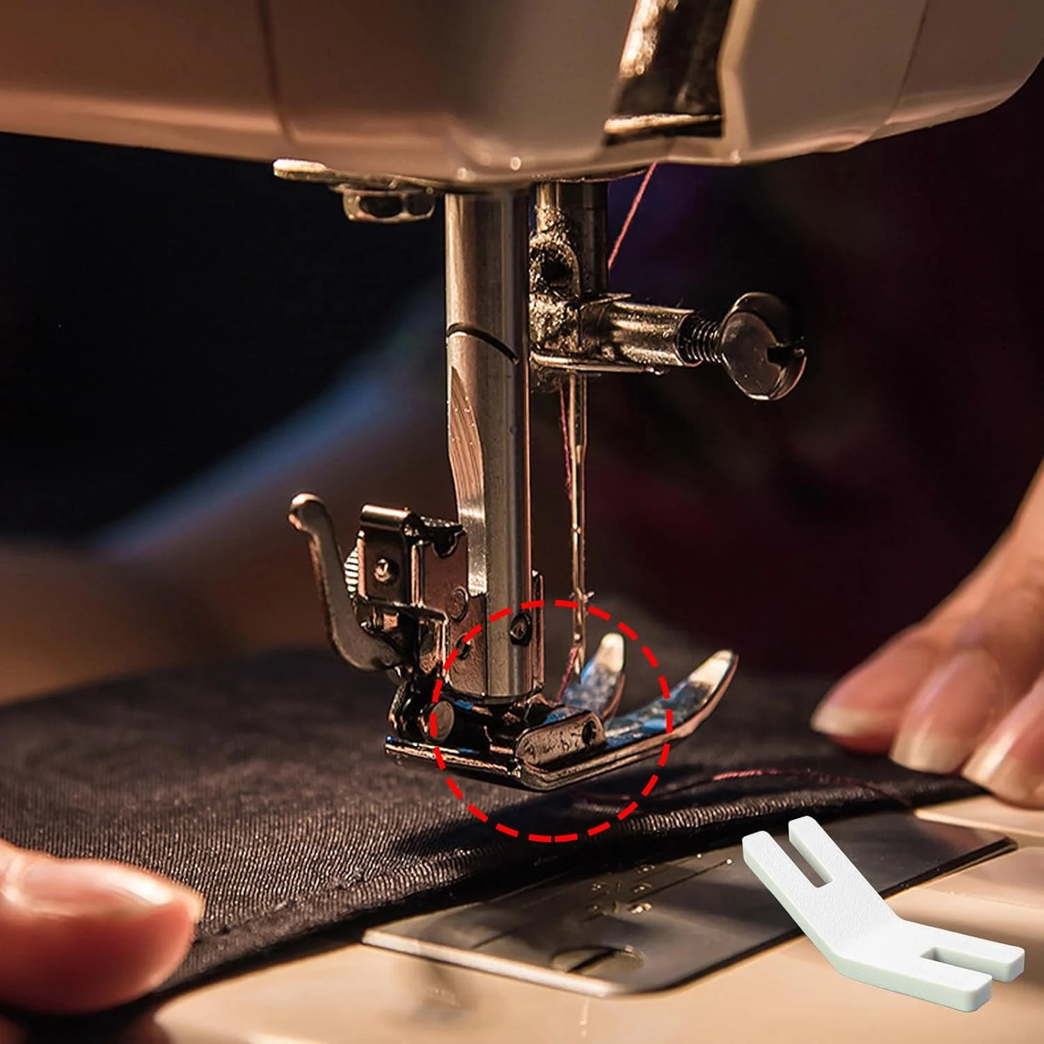 ابزار کمک خیاطی حجیم Cimown، پایه فشاری برای چرخ خیاطی، ابزار کمک خیاطی پلاستیکی برای دوخت مستقیم، مناسب برای پارچه های ضخیم ابزار کمک خیاطی حجیم Cimown، پایه فشاری برای چرخ خیاطی، ابزار کمک خیاطی پلاستیکی برای دوخت مستقیم، مناسب برای پارچه های ضخیم