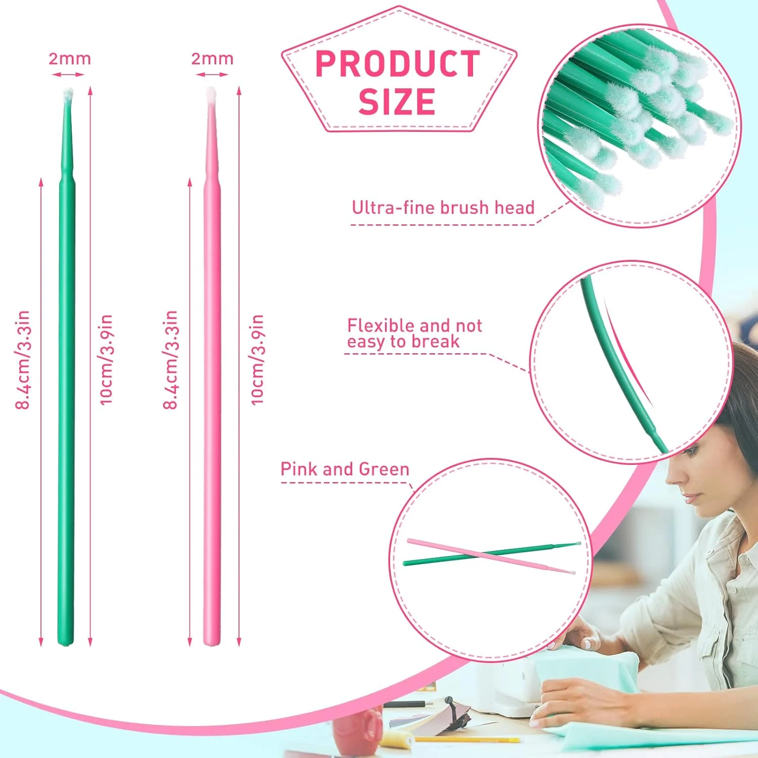 برس تمیز کننده چرخ خیاطی Cindeer، 200 عدد، سواب های تمیز کننده یکبار مصرف با نوک تیز، ابزار تمیز کننده چرخ خیاطی، سواب های تمیز کننده چند منظوره برای رنگ و چرخ خیاطی برس تمیز کننده چرخ خیاطی Cindeer، 200 عدد، سواب های تمیز کننده یکبار مصرف با نوک تیز، ابزار تمیز کننده چرخ خیاطی، سواب های تمیز کننده چند منظوره برای رنگ و چرخ خیاطی