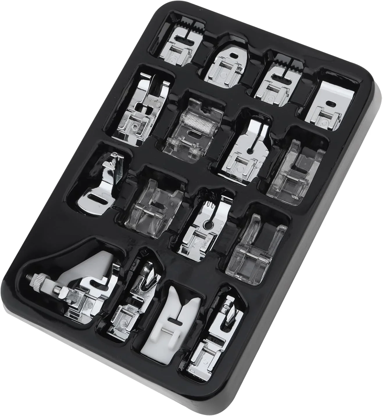 ست 16 عددی پایه های چرخ خیاطی خانگی MovFlax مناسب برای چرخ خیاطی های سینگر، برادر، ژانومه و کنور، بیبی لاک، چرخ خیاطی های پایه کوتاه (1، 16 عدد/ست) ست 16 عددی پایه های چرخ خیاطی خانگی MovFlax مناسب برای چرخ خیاطی های سینگر، برادر، ژانومه و کنور، بیبی لاک، چرخ خیاطی های پایه کوتاه (1، 16 عدد/ست)