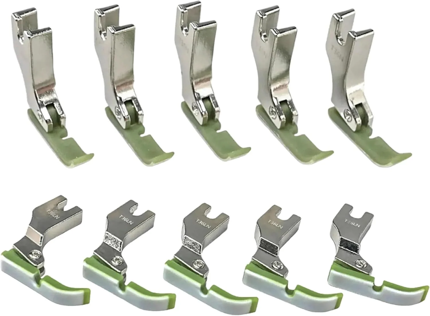 BLOOY - T36LN + T36N (چپ + راست) پایه باریک زیپ پلاستیکی با کف PTFE مناسب چرخ خیاطی های راسته دوز (بسته 10 عددی) BLOOY - T36LN + T36N (چپ + راست) پایه باریک زیپ پلاستیکی با کف PTFE مناسب چرخ خیاطی های راسته دوز (بسته 10 عددی)